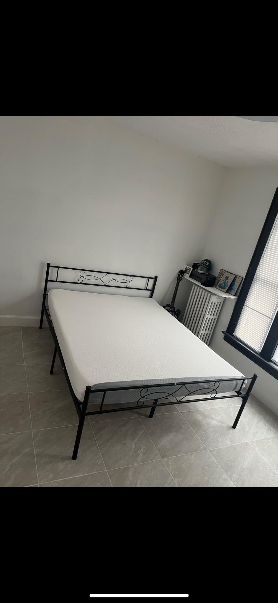 Amazon Basics Memory Foam Mattress, Soft Plush Feel, Breathable, 12 Inch, Queen, White/Grey customer photo 2