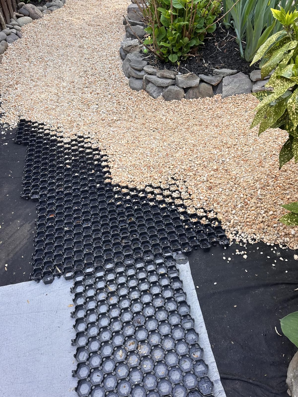 Standartpark Vodaland Permeable Pavers - HexPave Grass & Gravel Permeable Paver System - 100% Recycled PPE Plastic Pavers, Handles 27,000 lbs, 1