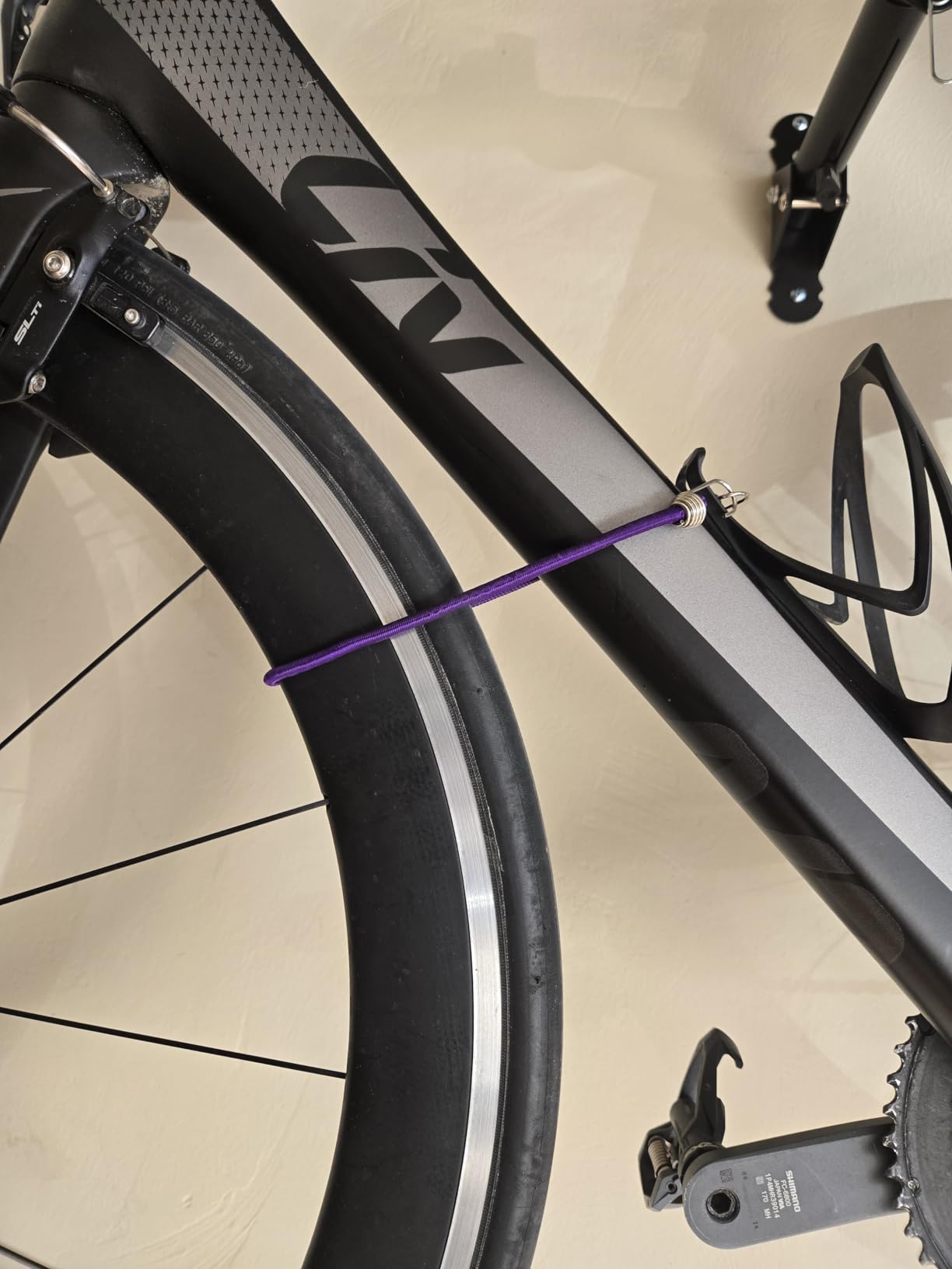 Gootus Bike Wall Mount Hanger - Horizontal Bicycle Indoor Storage Rack | Heavy-duty, Save Space, Adjustable Angle, Foldable Hook - Hang Your Road, Mountain or Hybrid Bikes in Garage or Home customer photo 2
