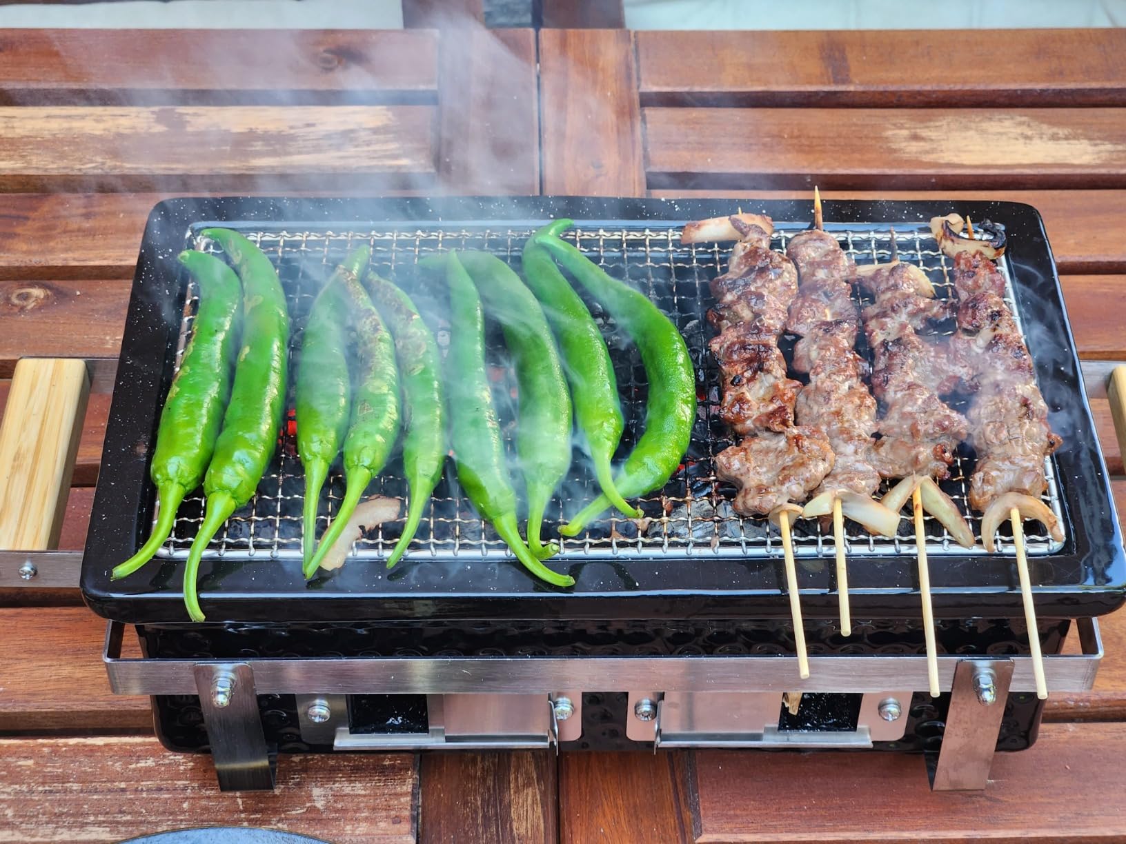 ONLYFIRE GRILLS Charcoal BBQ Hibachi Grill with Grid Lifter, GS306 customer photo 2