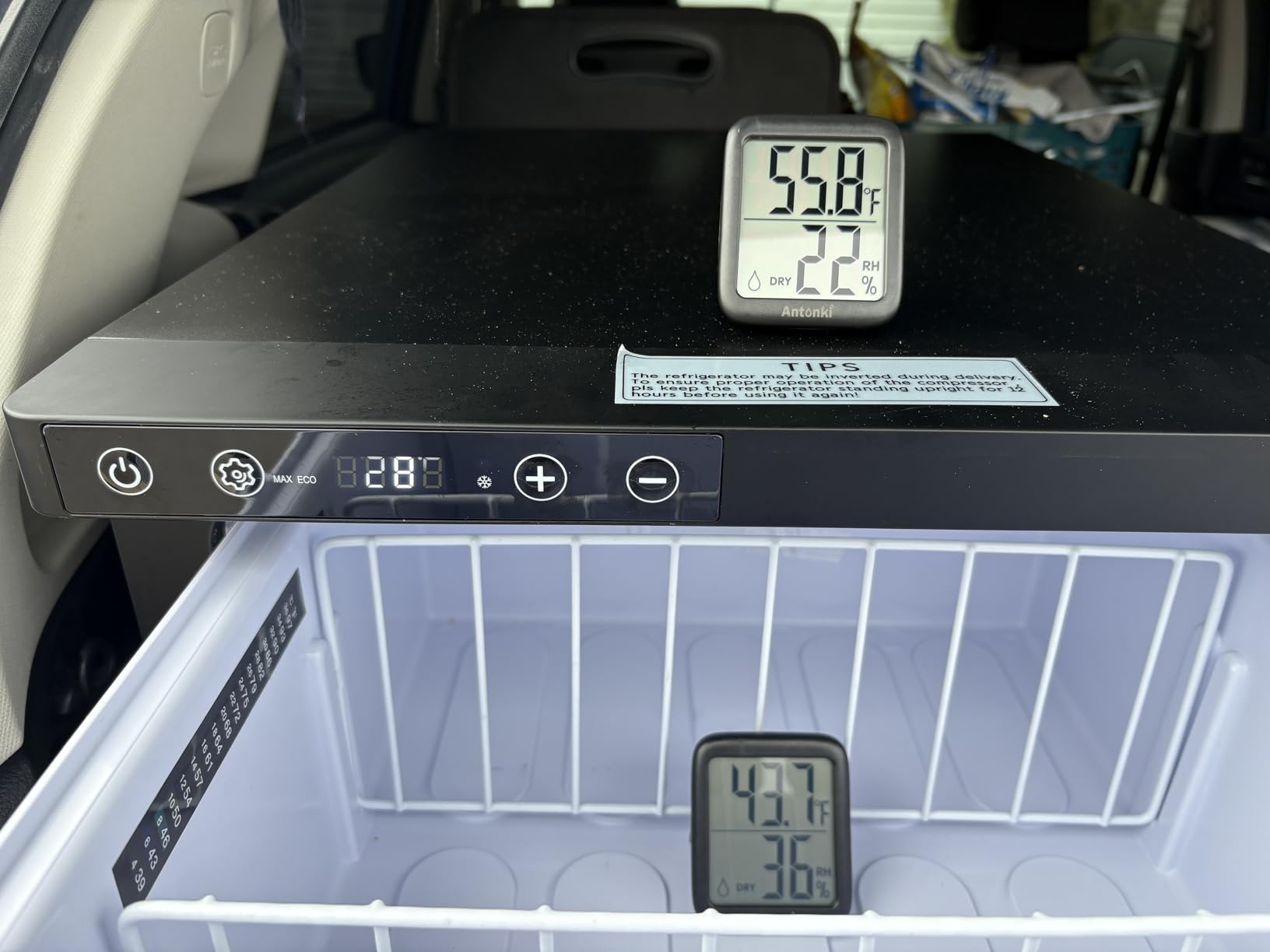 RV Car Protable Refrigerator 12V 24V 34 Quart 32L Drawer Freezer for Truck Van RV Camper SUV Boat Travel Camping Road Trips Tailgating -4℉~50℉ customer photo 1