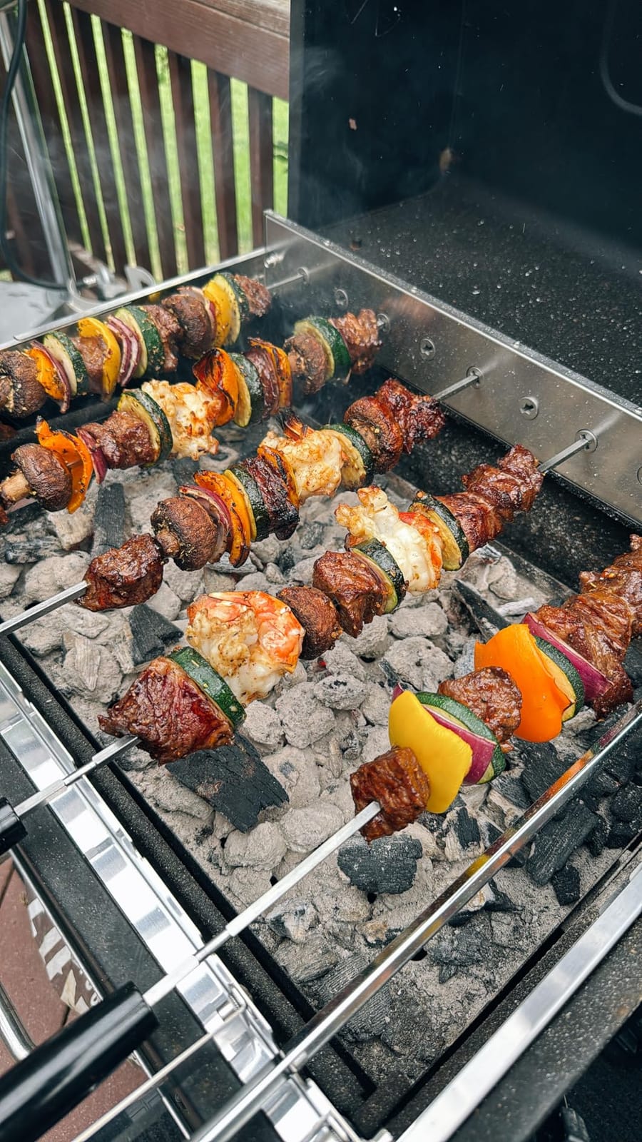 Skyflame Electric Barbecue Shish Kabob Skewer Set with 9pcs Skewers customer photo 1