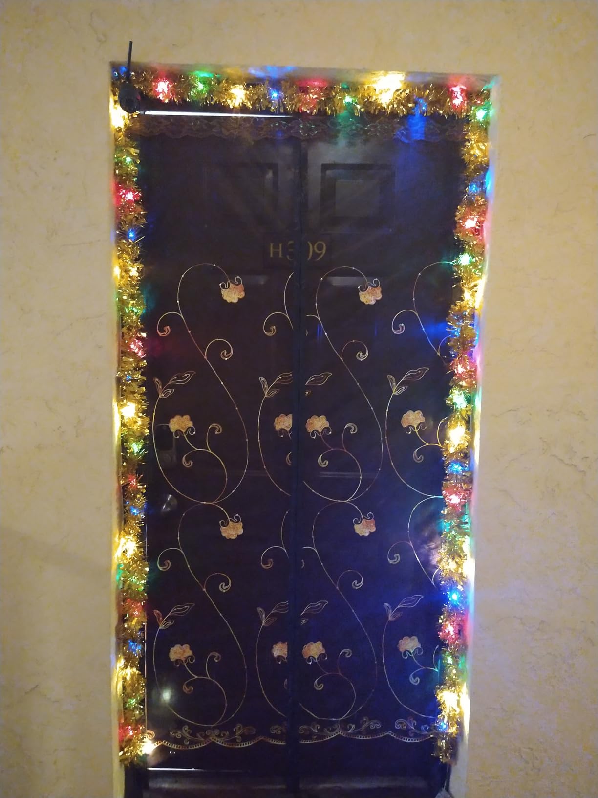 Kingdder 16.4 ft Christmas Garland with Light,Multicolor, Green customer photo 2