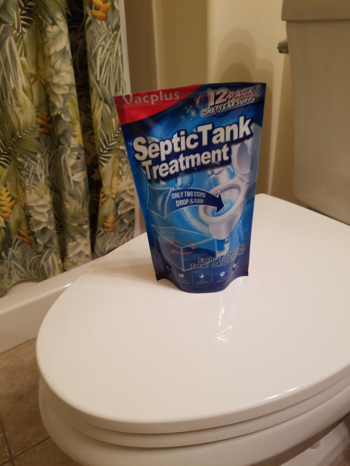 Vacplus Septic Tank Treatment, 12 Pack, 1-Year Supply, 2X Efficiency customer photo 2