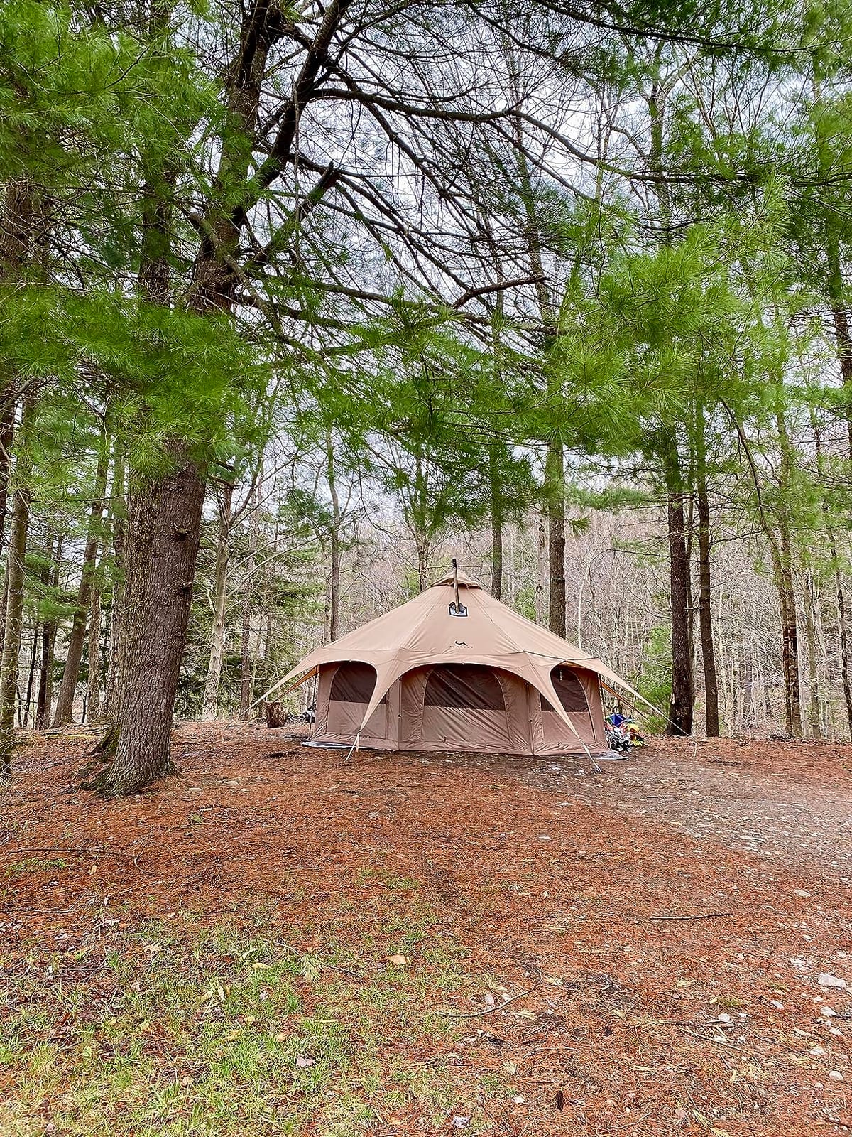 MC TOMOUNT Canvas Bell Tent with Stove Jack, 16.4ft*High9.2ft Glamping Tent customer photo 1