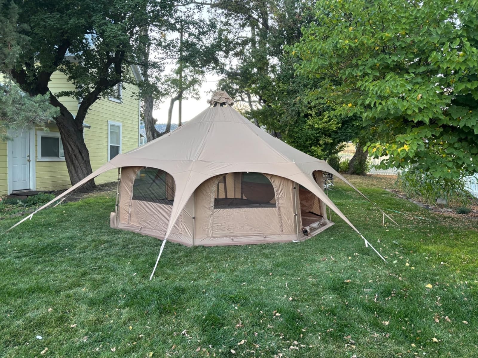 MC TOMOUNT Canvas Bell Tent with Stove Jack, 16.4ft*High9.2ft Glamping Tent customer photo 2