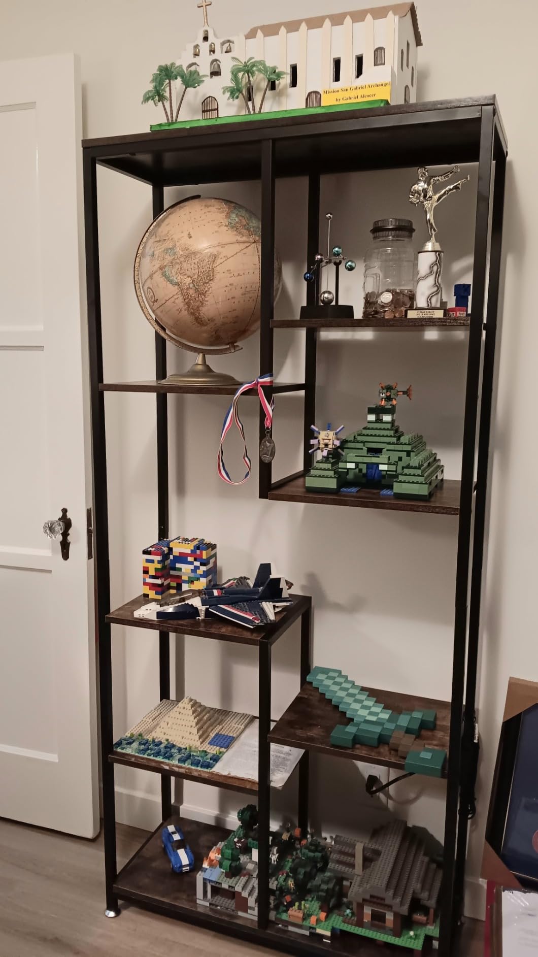 Tribesigns 6-Tier Tall Bookshelf Bookcase, Industrial 8-Shelf Open Bookcase Storage Display Book Shelves for Living Room, Home Office customer photo 1