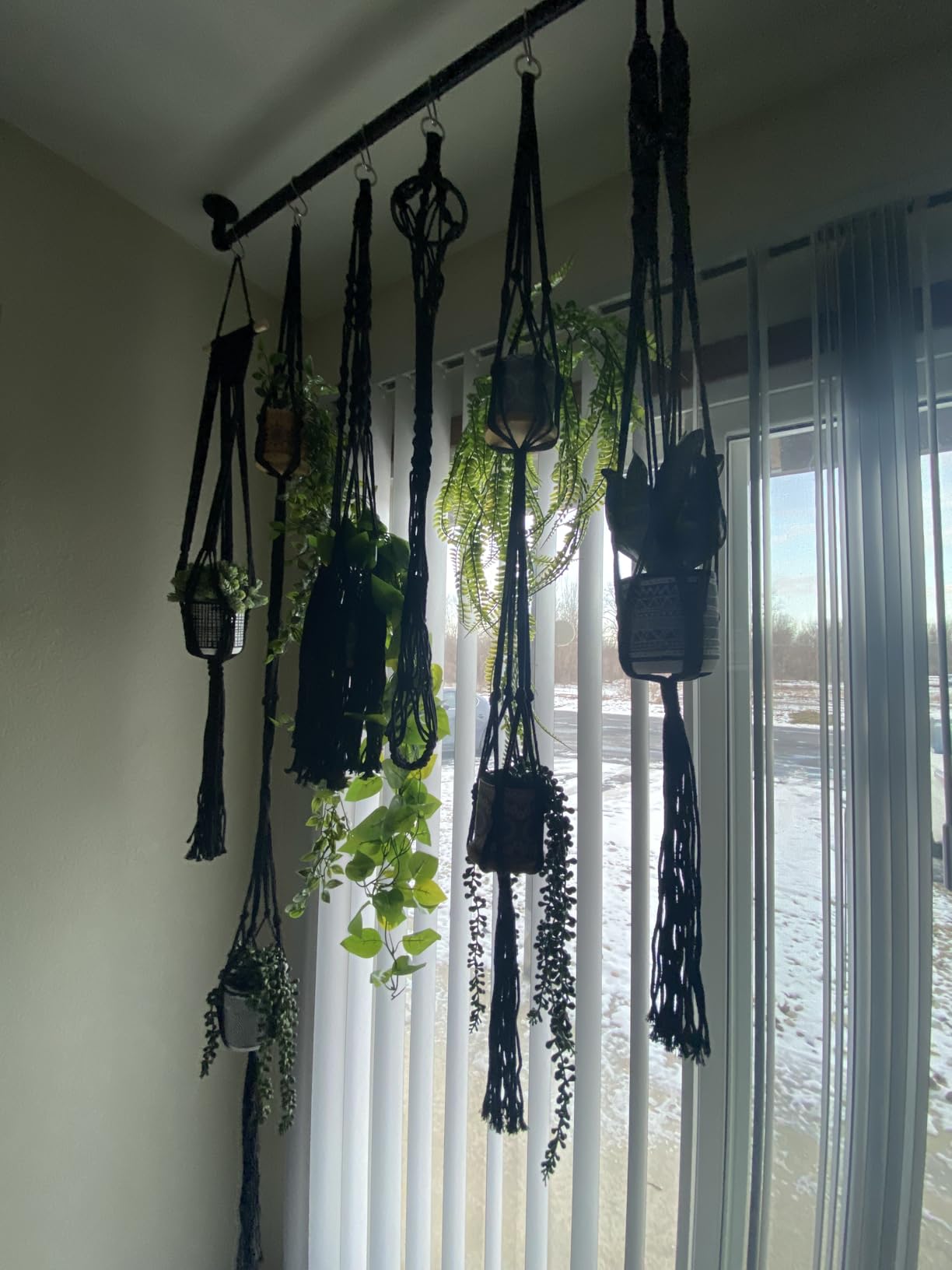 SFENNGPET Macrame Plant Hangers, 6Pack Hanging Planters for Indoor Plants customer photo 2