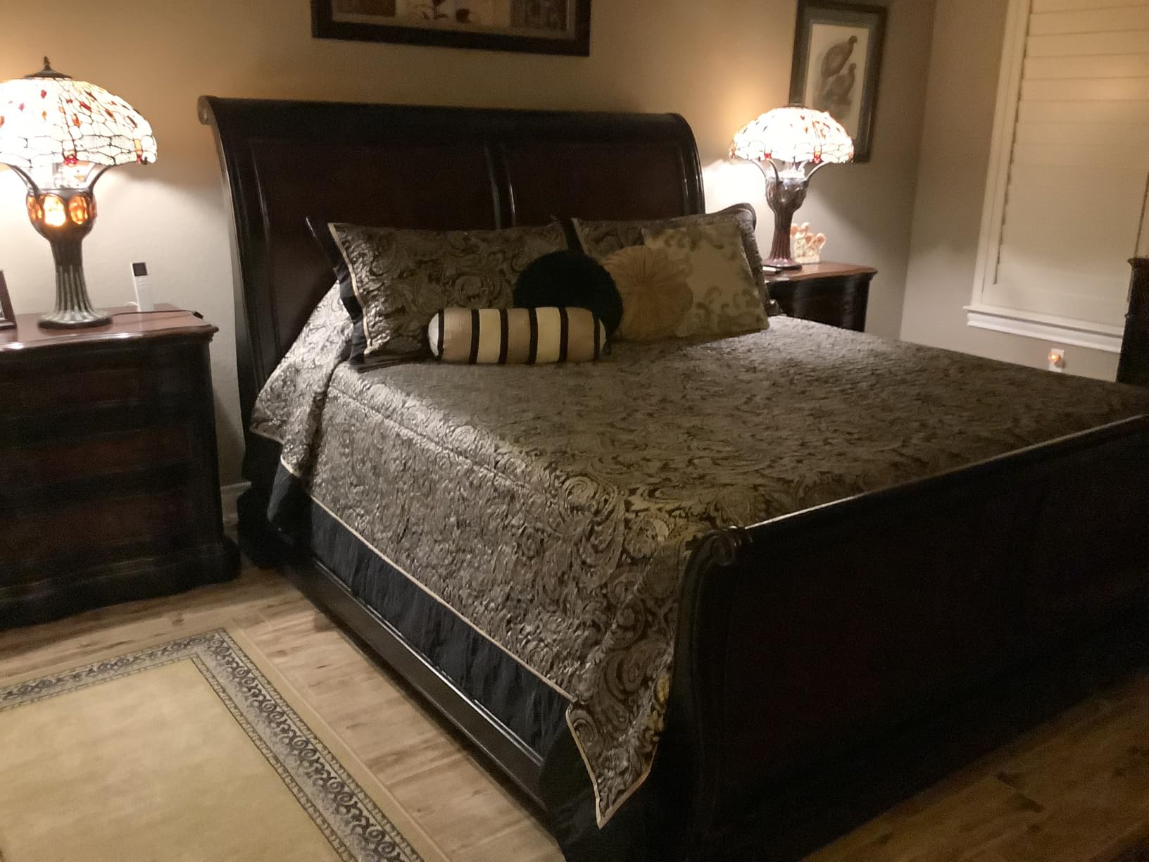Madison Park Reversible Jacquard Quilted King Bedspread Set Black, 5pc customer photo 2