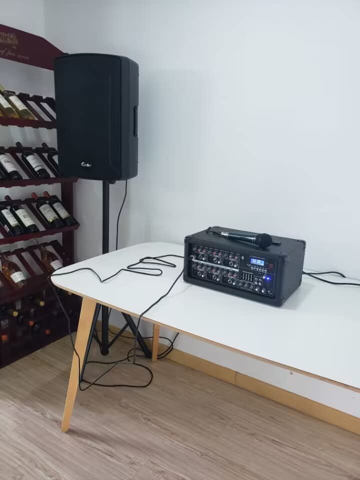 EXOTON S-1202 12inch 2000W Bluetooth PA System with Powered Mixer Set customer photo 2