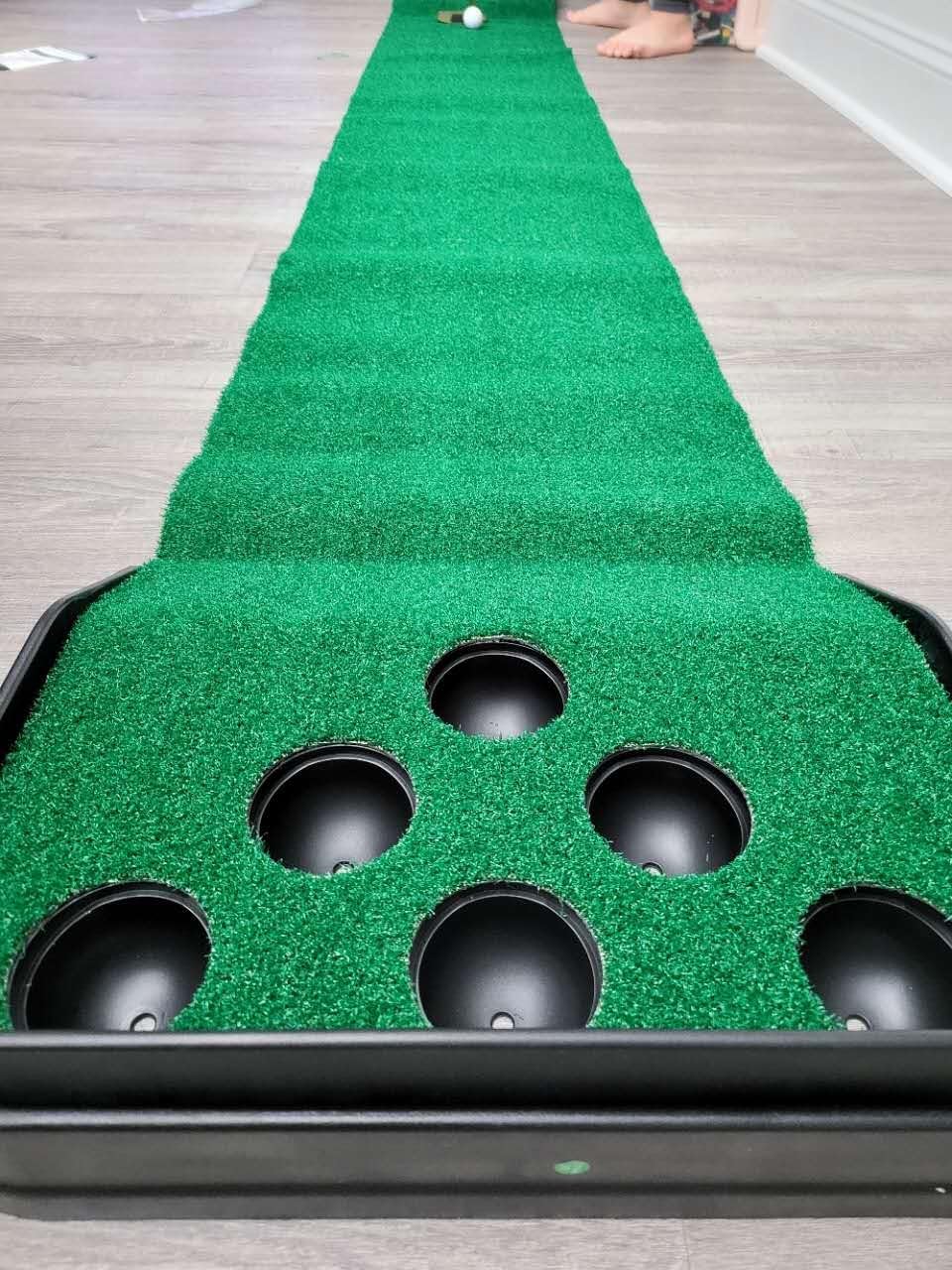 CHAMPKEY Golf Putting Green Indoor - Advanced Guides Golf Putting Mat - Enhance Putting Accuracy and Challenge customer photo 1