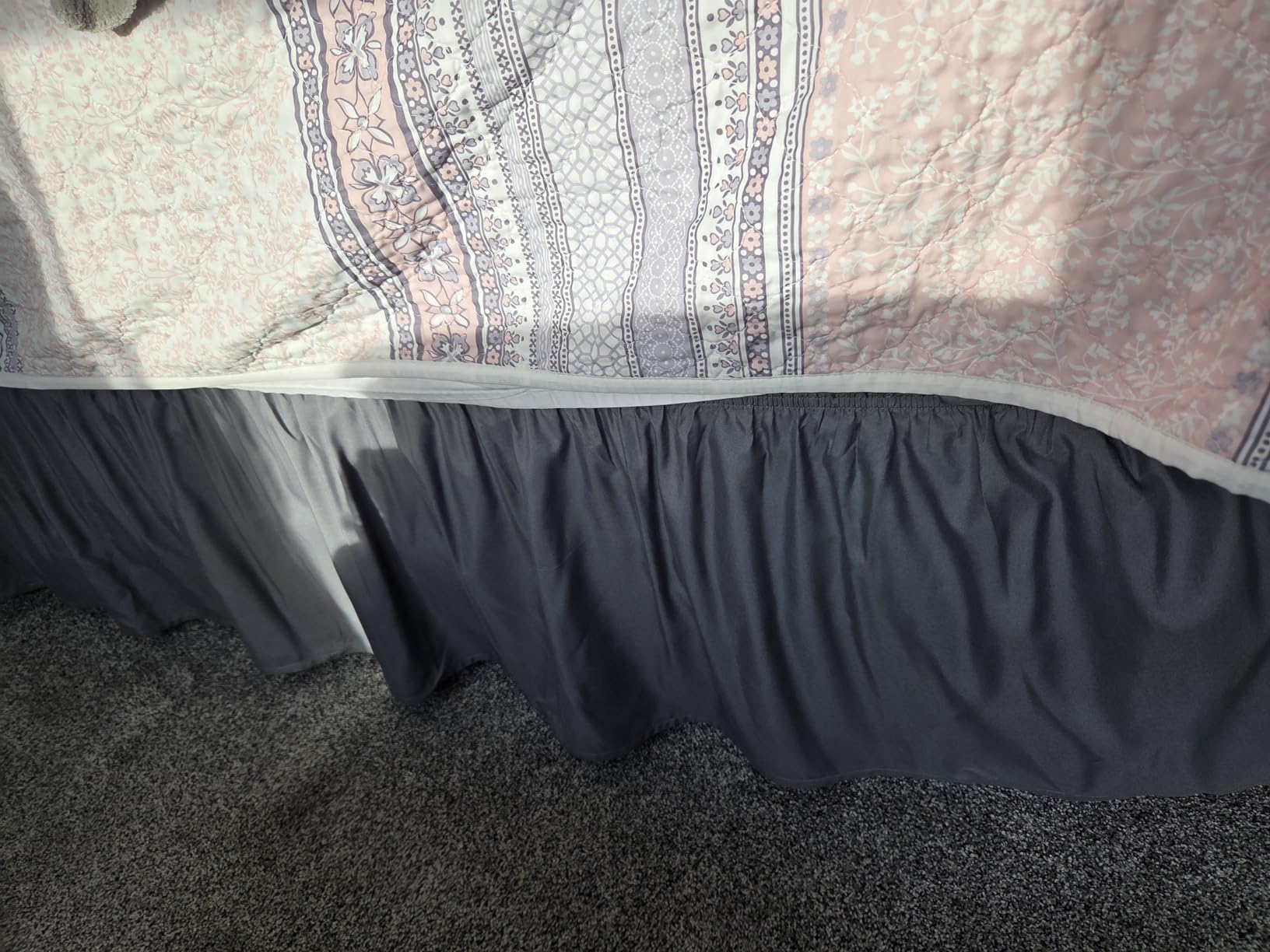MEILA Wrap Around Elastic Bed Skirt for Queen & King Beds, 16