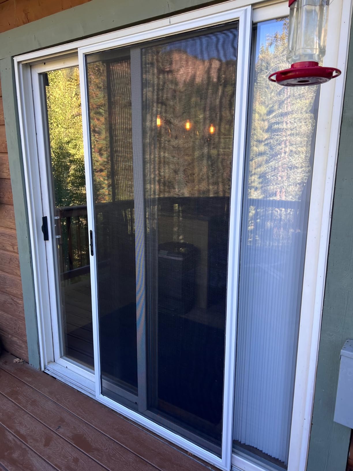 Custom Size Sliding Patio Screen Door Kit – Made to Order Aluminum Frame, Assembly Required, Locking Handle, 5 Color Options, Optional PetScreen® Mesh customer photo 2