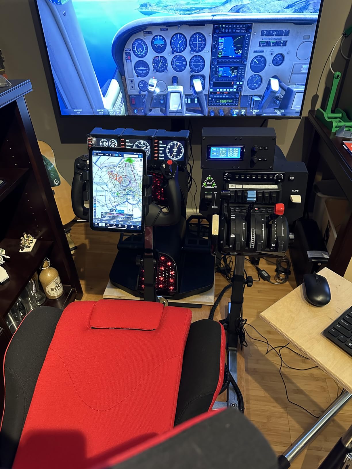 SimFab Modular Flight Simulator Cockpit For General, Civil and Commercial Aviation, MSFS Edition, Compatible With Logitech, Honeycomb, Turtle Beach, CH Products (Black) customer photo 1