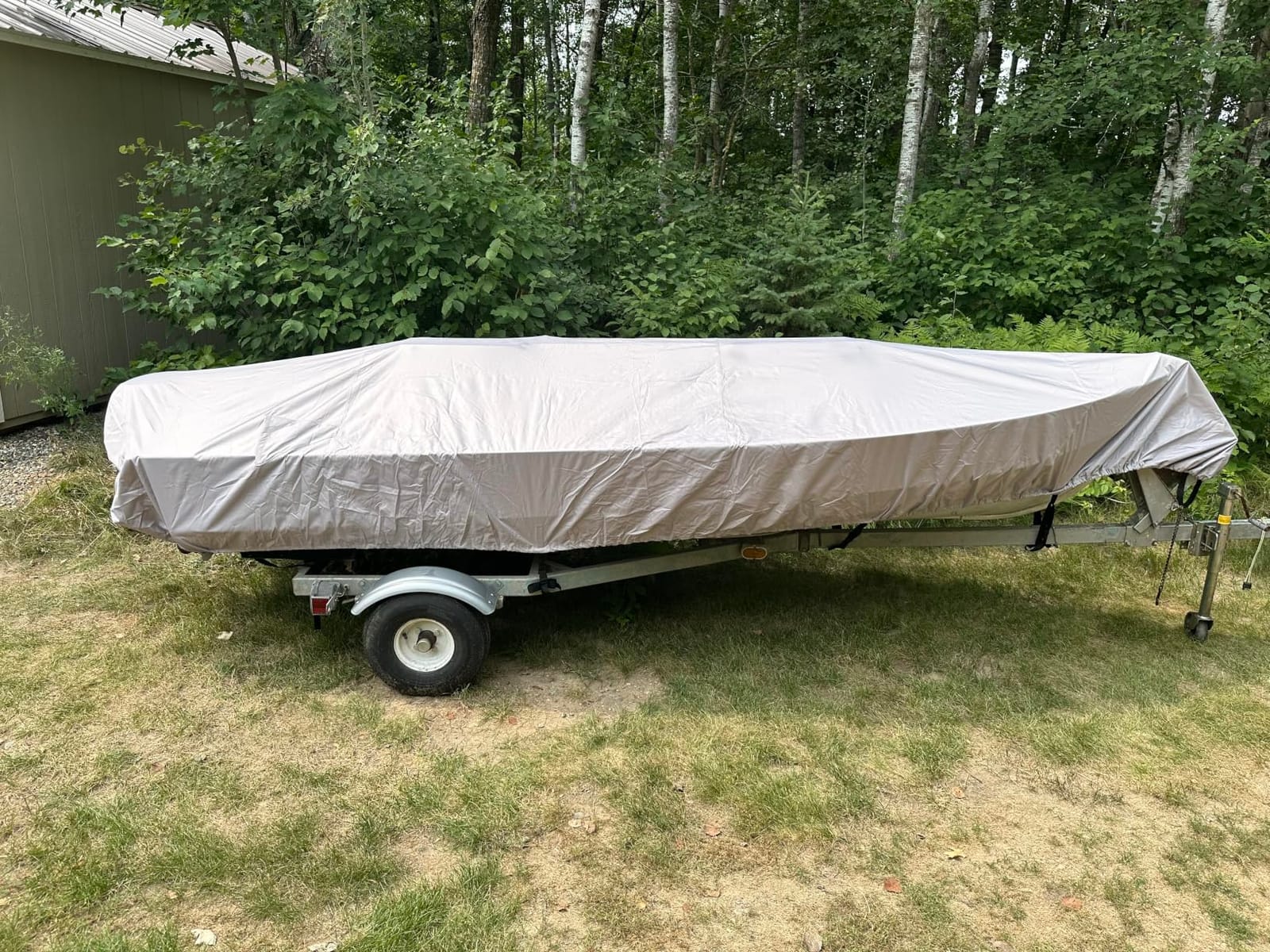 Boat Covers 17-19ft, 1200D Waterproof V-Hull, Black customer photo 1