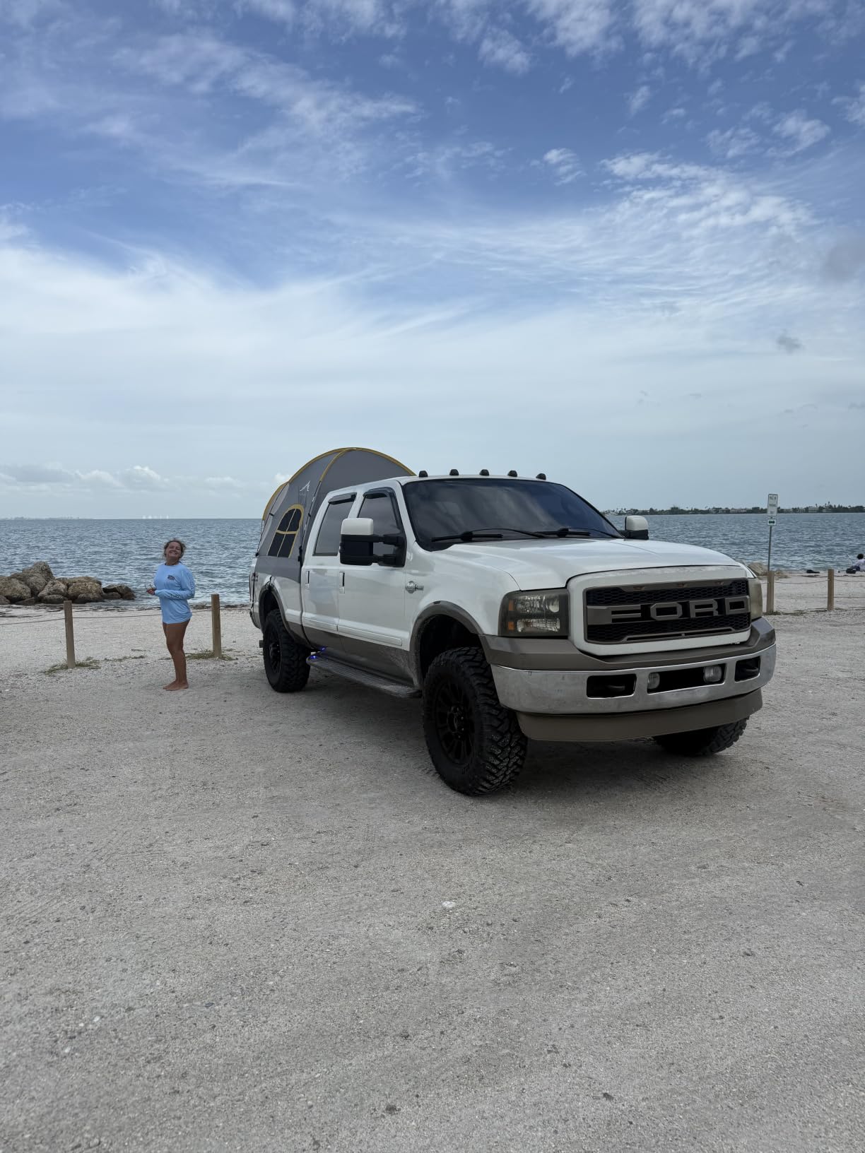 GoHimal Pickup Truck Bed Tent, 5.5-6.0FT Truck Tent for Camping(Blue) customer photo 1