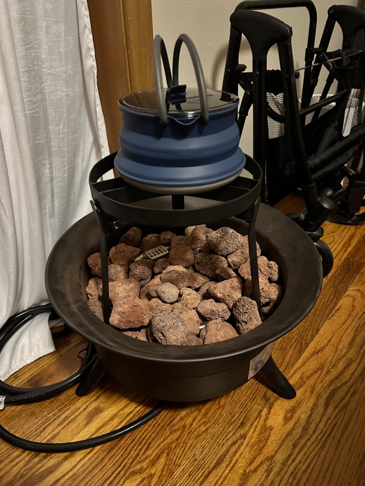 Campfire Tripod, Camping Tripod For Cooking. Upgraded Legs Lock Tripod Stand For Dutch Oven Tripod. Heavy Duty Campfire Cooking Equipment. Sturdy Tripod Grill For Campfire. customer photo 2