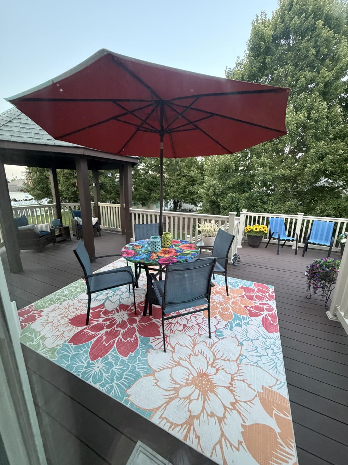 SUNSHINE VALLEY 9pc Patio Dining Set, 57.5