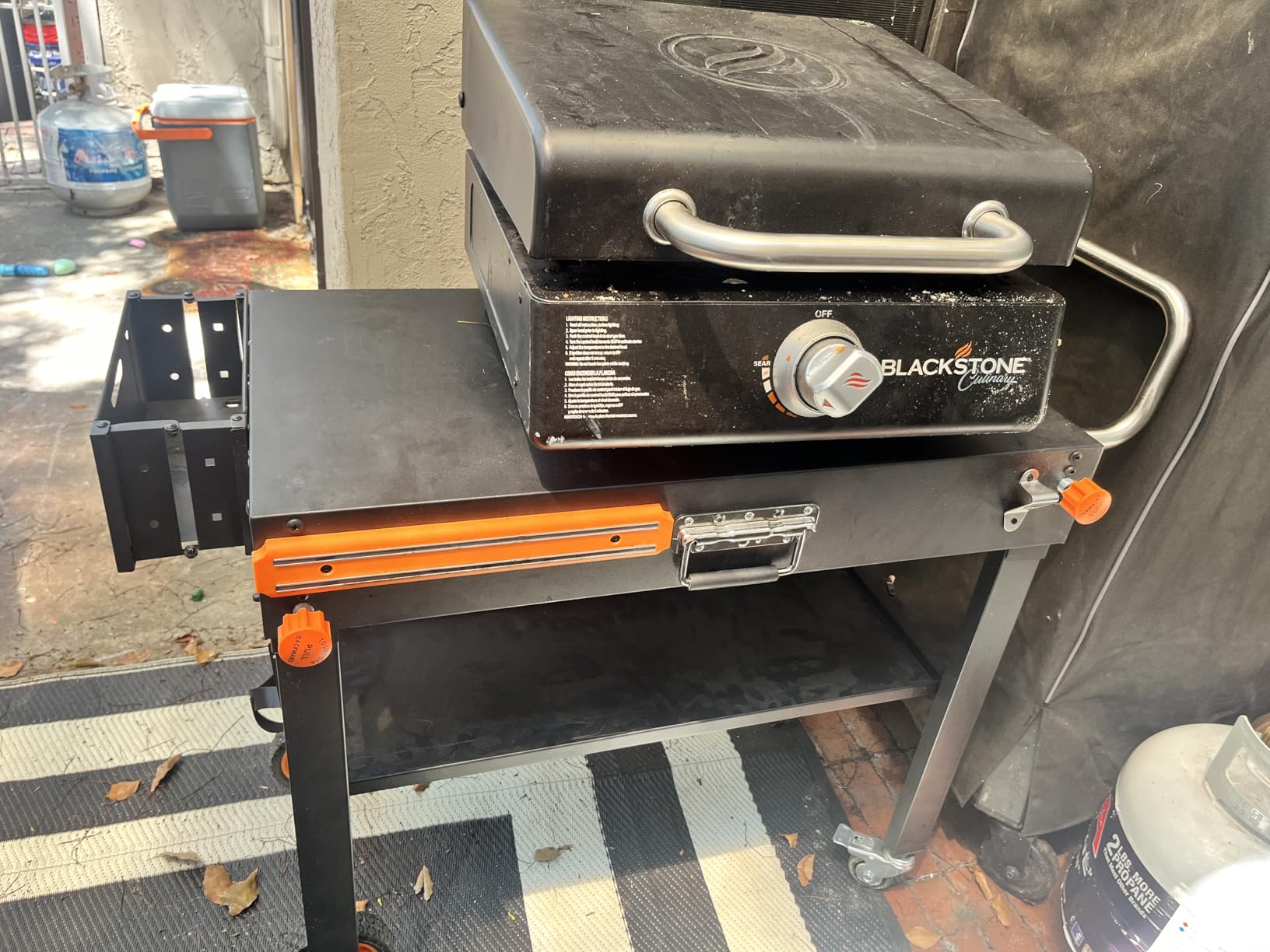 EUTRKei Grill Table for Blackstone Griddle, Portable Grill Cart with Caddy customer photo 2