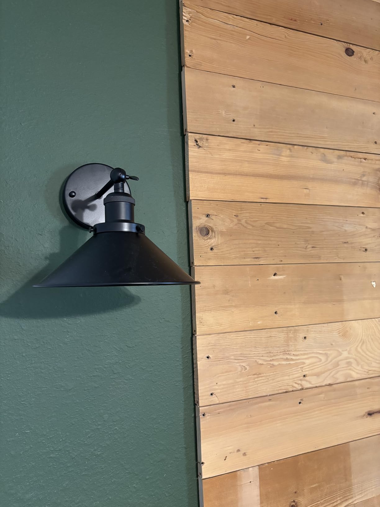 Bailoch Black Vintage Wireless Battery Operated Wall Sconces, Industrial Cordless Battery Powered Led Wall Lights Set of 2, Wall Lamp Fixture Indoor with Remote Control for Bedroom Farmhouse Gallery customer photo 2