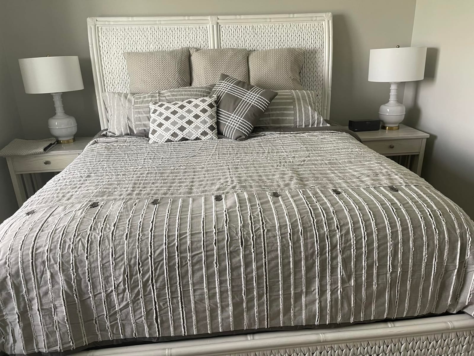 Madison Park Farmhouse King Cotton Comforter Set with Removable Cover, 9pc customer photo 2