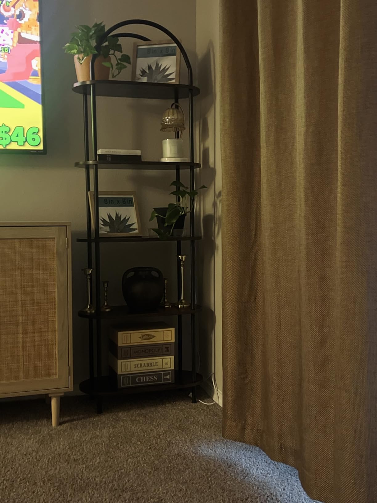 HOOBRO 5 Tier Open Bookshelf, Industrial Arched Bookcase Display Shelf Rack, Wooden Bookcase Storage Shelf Metal Frame, Tall Storage Organizer for Home, Easy Assembly, Rustic Brown BF176SJ01 customer photo 2