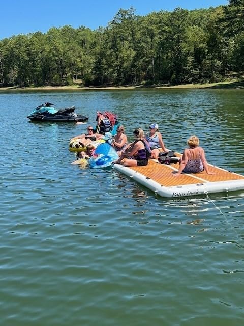 Island Hopper Patio Dock 15ft Inflatable Dock – Durable PVC, 2000+ lb Capacity – Lake Floats with Non-Slip EVA Foam for Safe Use – Inflatable Floating Dock for Lake Includes Electric Pump & Ladder customer photo 2