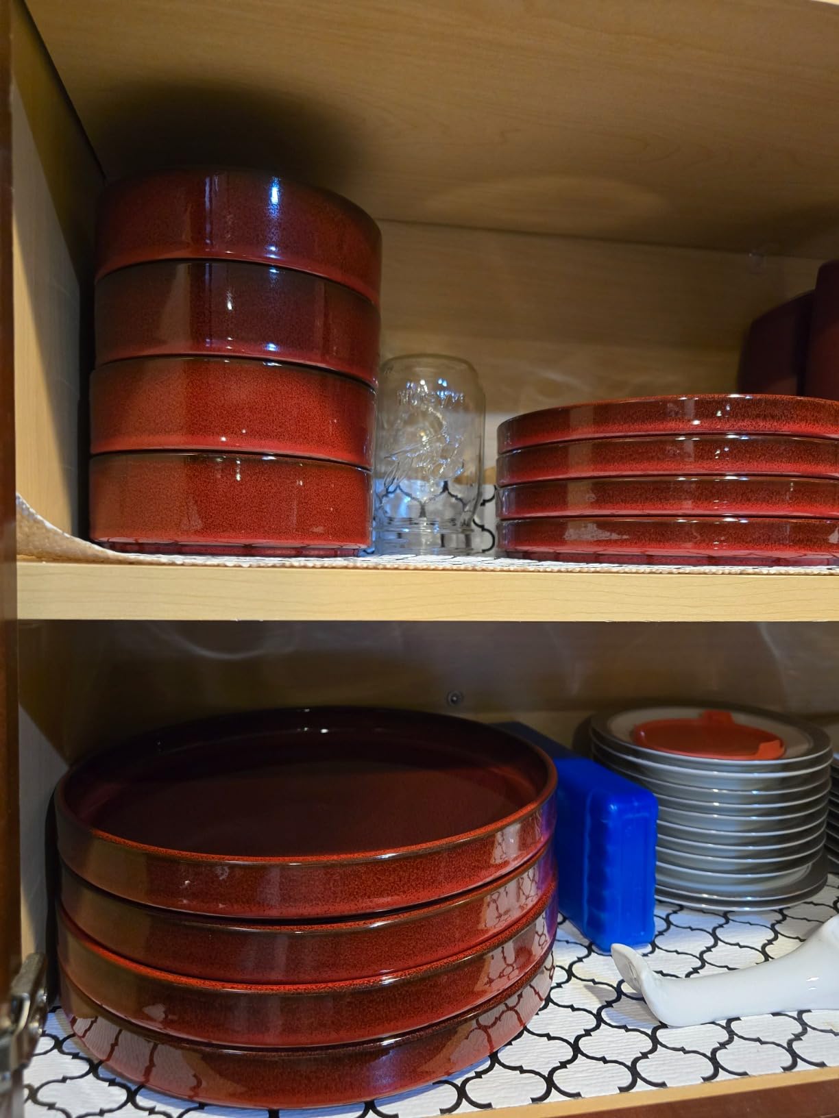 Bloomhouse - Two Time Oprah's Favorite Things Winner - Santorini Mist Double Bowl Terracotta Reactive Glaze Plates and Bowls Dinnerware Set - Moonstone White, Service for Four (16pcs) customer photo 2
