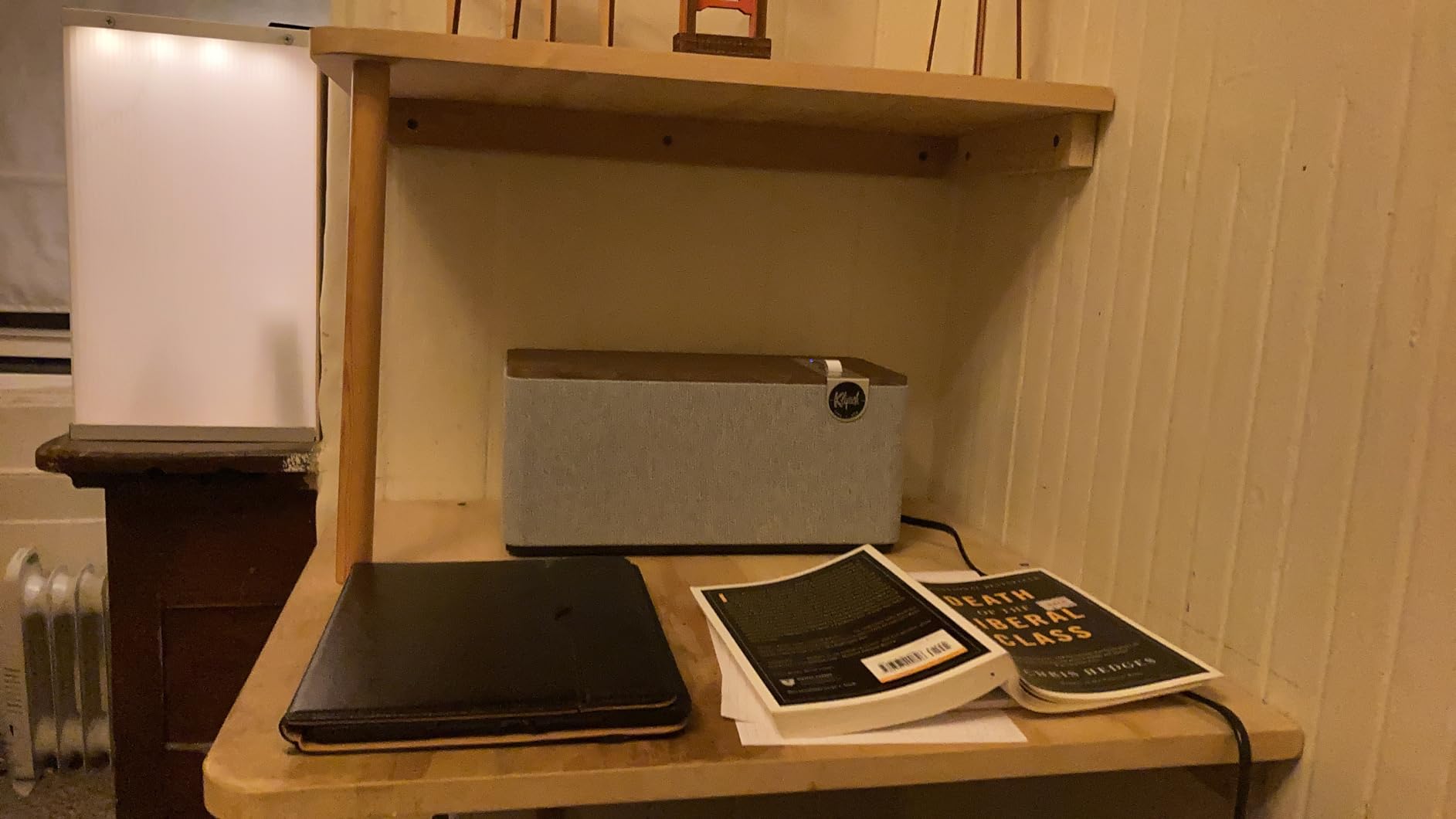 Klipsch The One Plus Premium Bluetooth Speaker System with Two 2.25” Full Range Drivers, 4.5” Woofer, Bluetooth 5.3 with Up to 40 ft. of Distance, Walnut customer photo 2