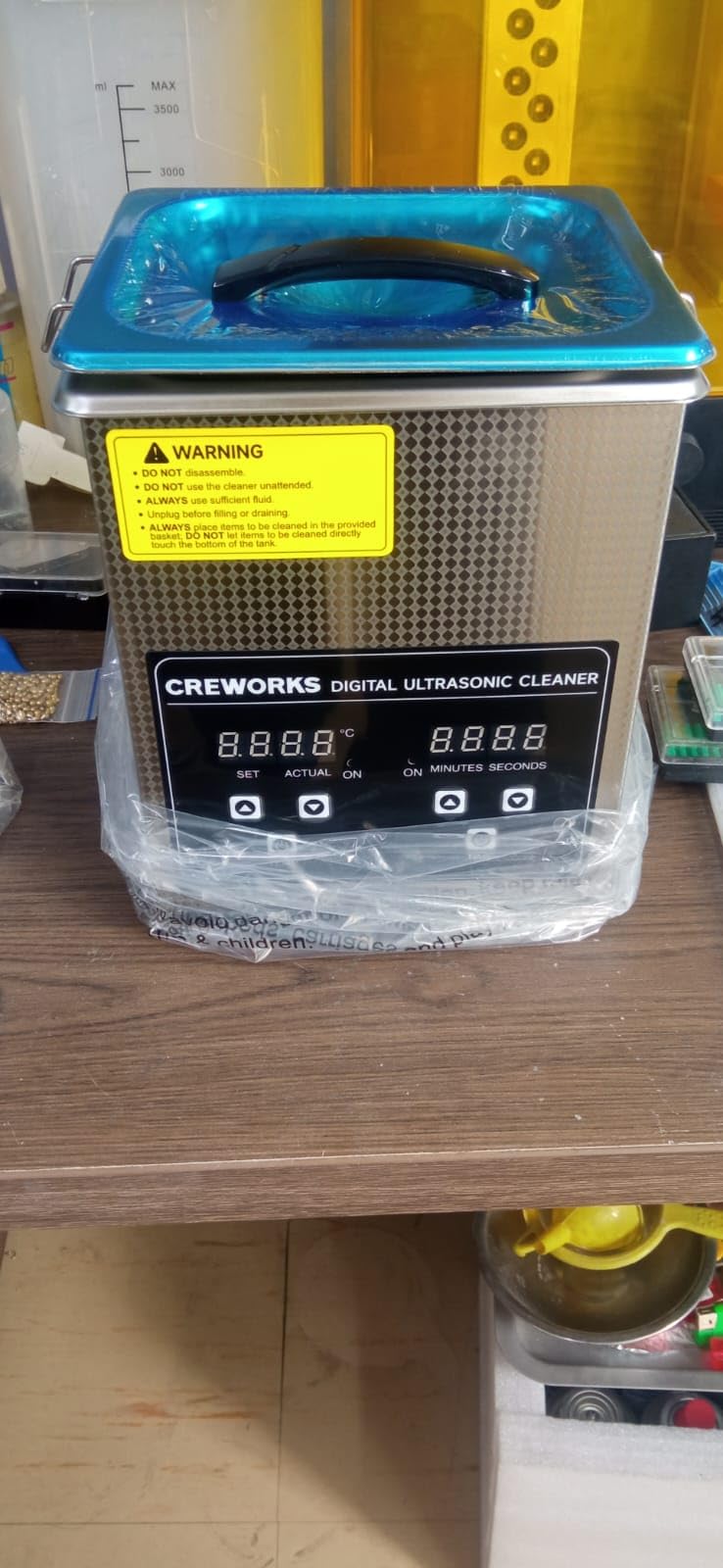 CREWORKS 30L Digital Ultrasonic Cleaning Machine with Heater and Timer customer photo 2