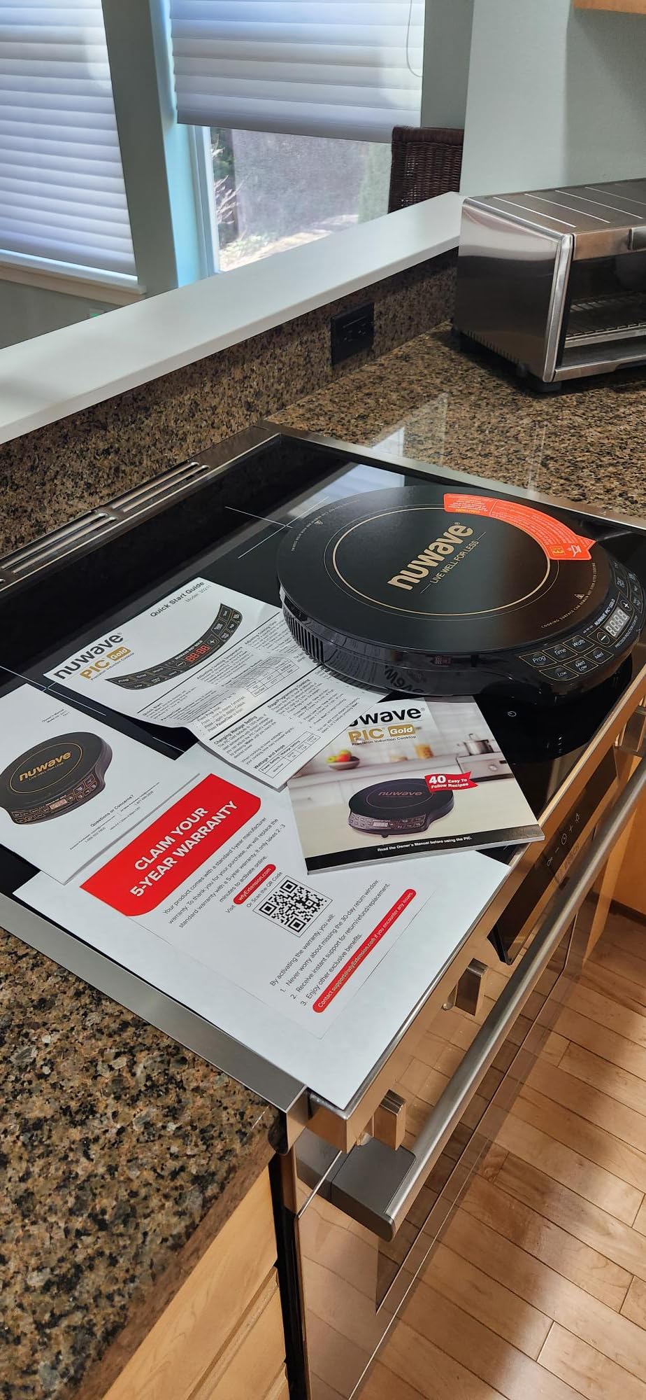 Nuwave Precision Induction Cooktop Gold, 96 Temp Settings 100°F to 575°F customer photo 2