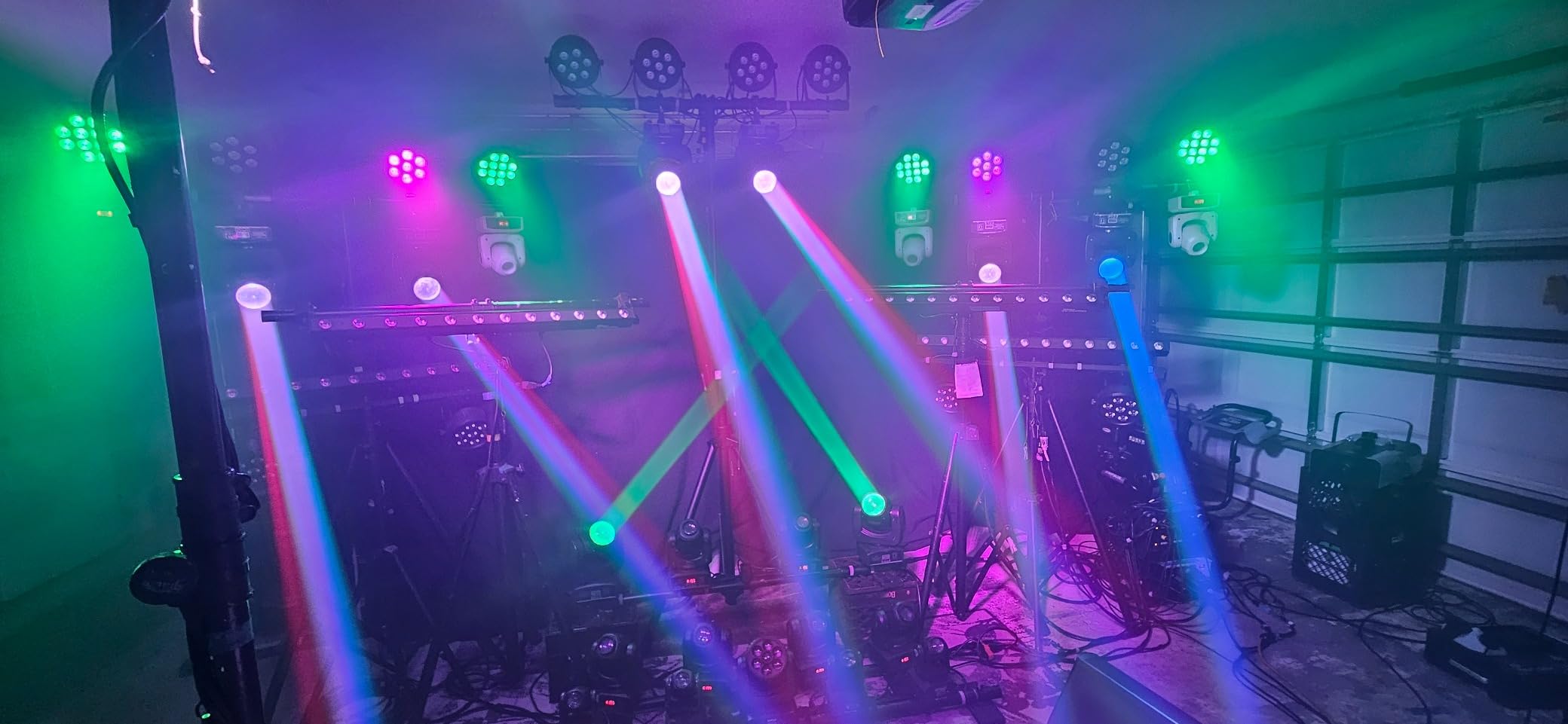 90W LED Moving Head DJ Lights Mini Beam Stage Lights Super Bright Spot RGBW 4IN1 DMX 512 13CH Sound-Activated for Wedding DJ Party Stage Lighting (90W, 2) customer photo 2