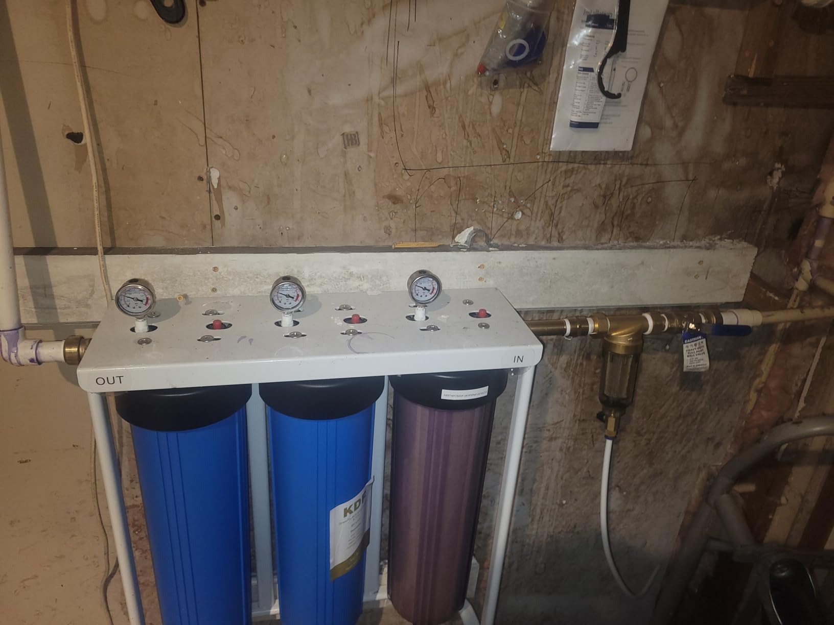 SimPure Whole House Water Filter System, 3 Stages Clear 20