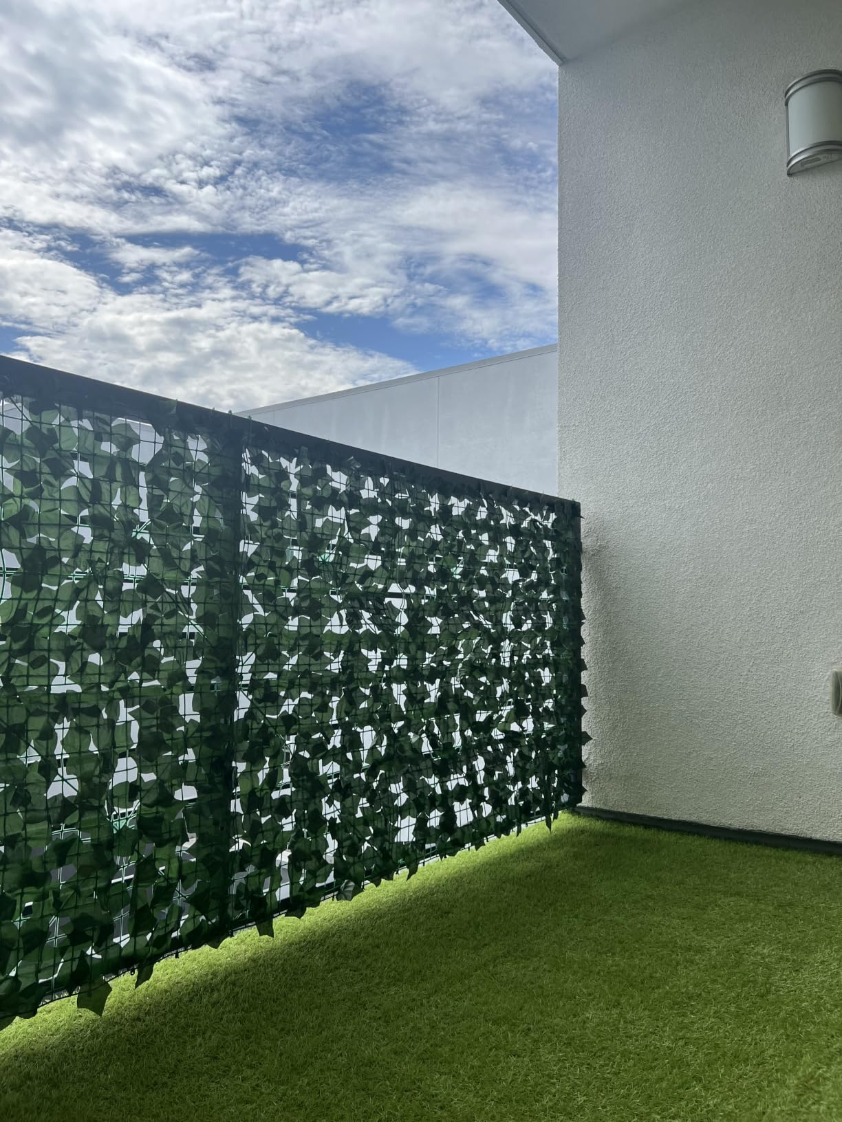 ODTORY Artificial Ivy Privacy Screen Fence Panel, Green 40 X 120 in customer photo 2