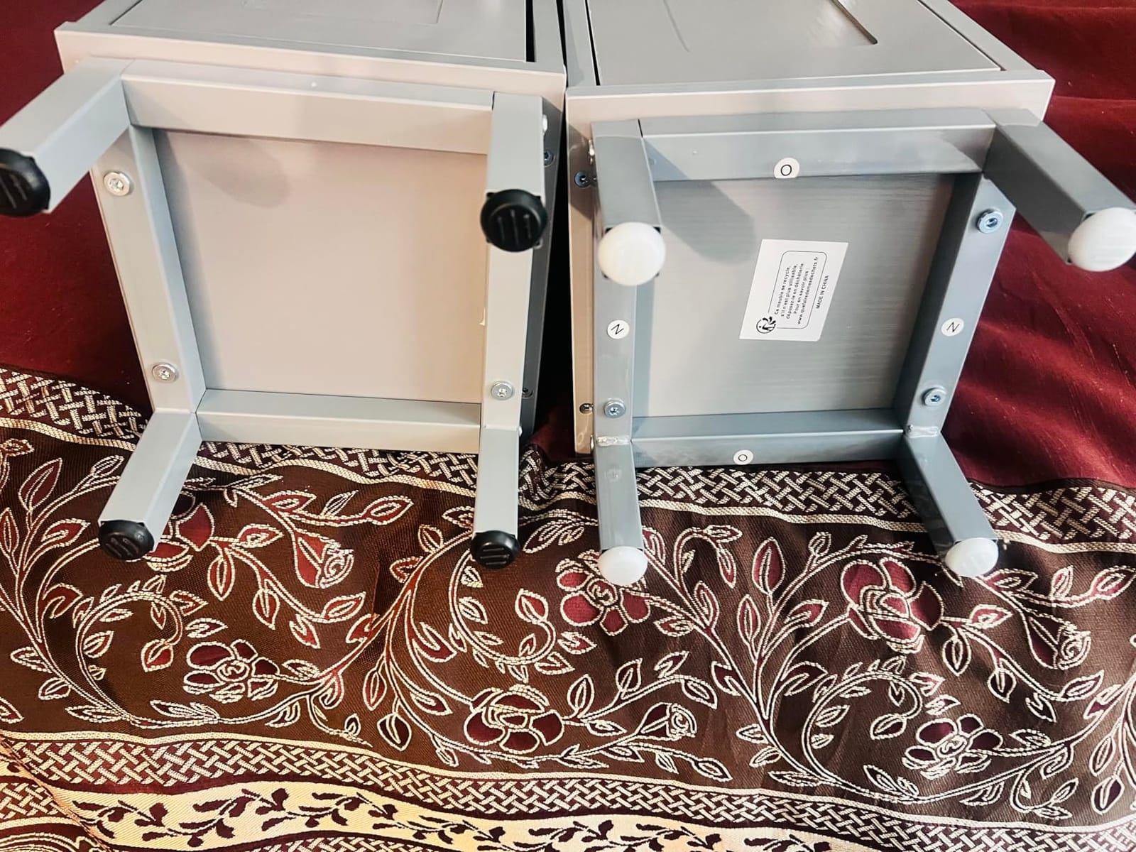 Hzuaneri Bathroom Storage Cabinet, Small Corner Floor Cabinet customer photo 2