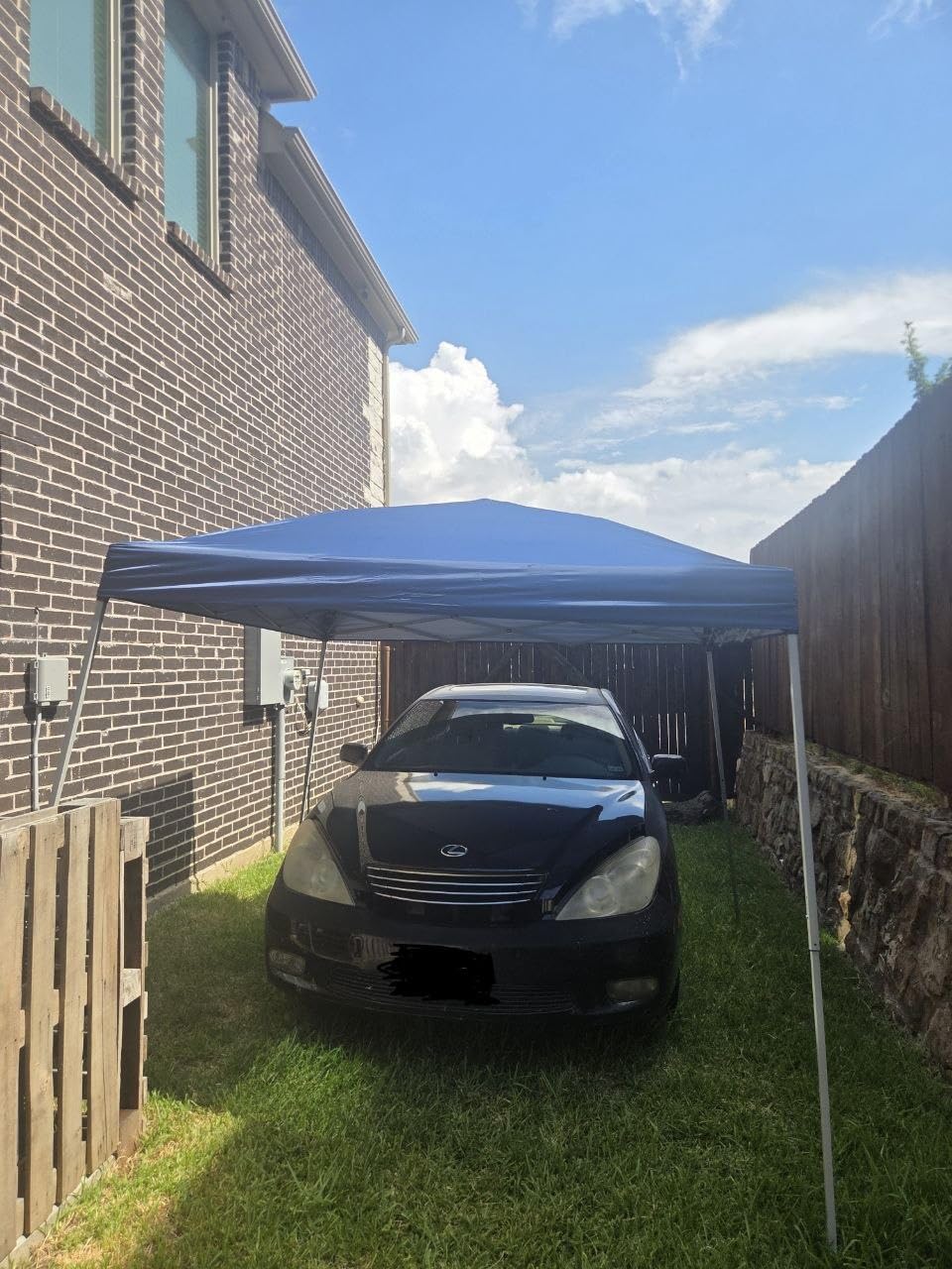 10x10FT Slant Leg Pop Up Canopy Tent, Portable Outdoor Shelter | 10x10FT Base 8x8FT Top, Adjustable Heights, Instant Shelter with Carrying Bag for Patio Deck Garden and Beach customer photo 2