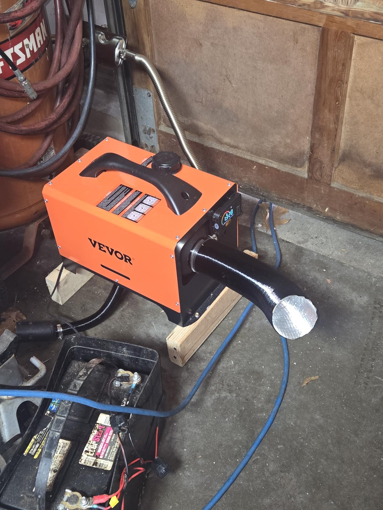 VEVOR Diesel Heater, 12V All-in-one Diesel Air Heater with Remote Control and LCD Display, 5L Fuel Tank Fast Heating Portable Diesel Parking Heater for RV, Truck, 8KW, Upgrade - APP Control, Orange customer photo 2