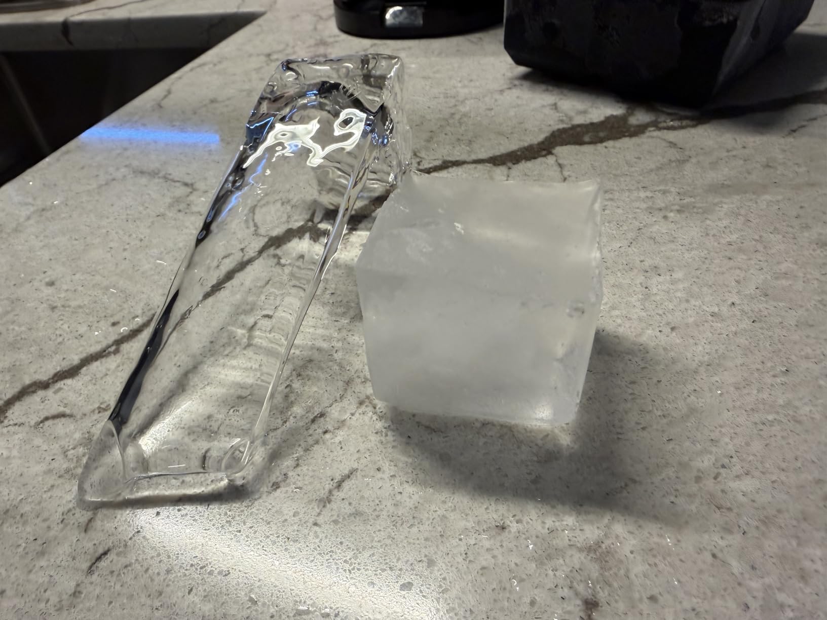 Clear Ice Cube Tray for Whiskey: FDDBI 2Inch Clear Ice Cube Maker - Silicone Large Ice Cube Tray - Square Ice Tray for Bourbon Old Fashioned Whisky customer photo 1