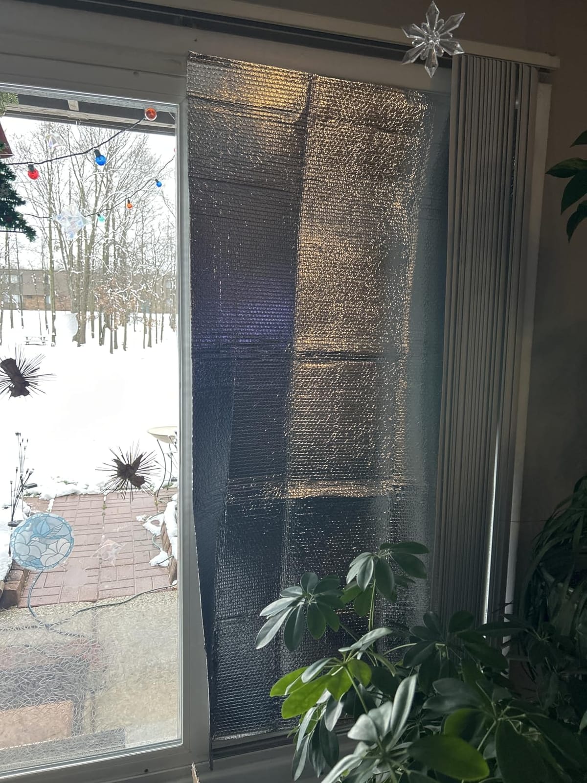 Garage Door Insulation Kit 16P Double Bubble Window Heat Insulation Panels, 6MM 16x8FT Reflective Aluminum Foil Summer/Winter Barrier Sheets with 120 Adhesive Tapes for Garage Attic Wall(24x48) customer photo 2