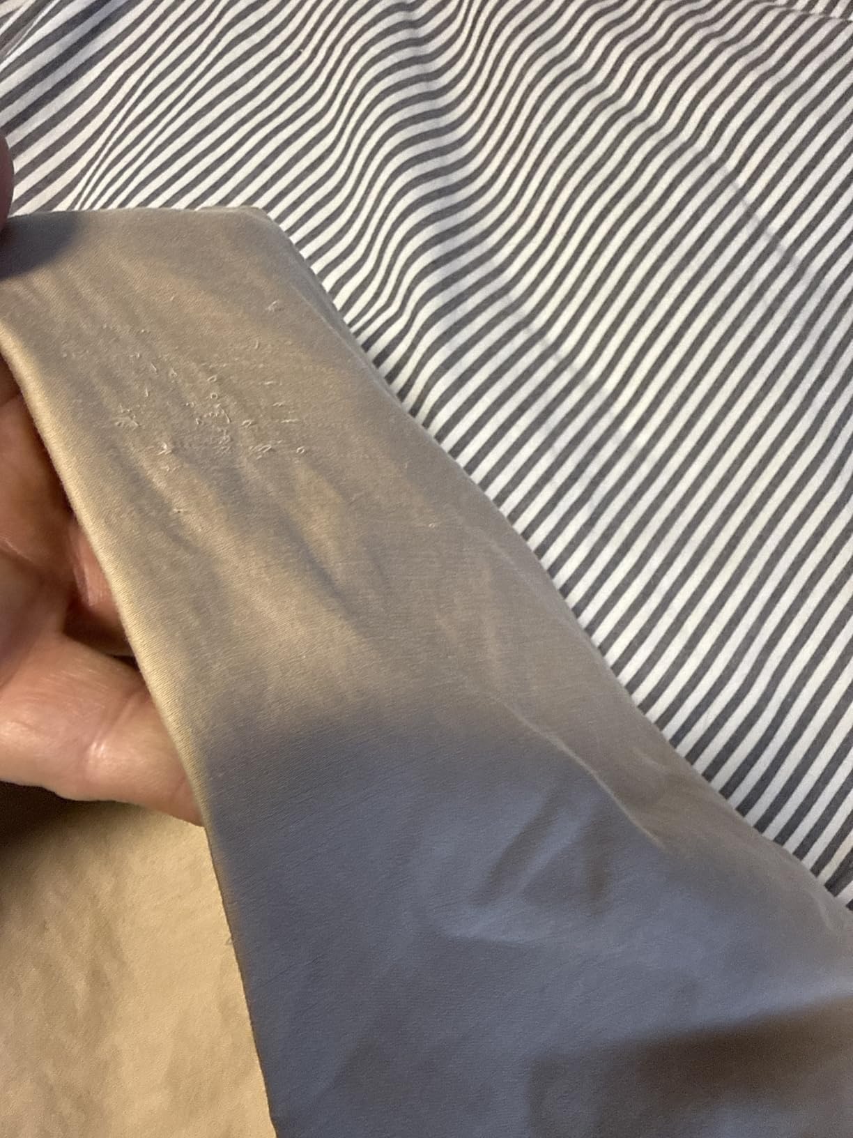 Threadmill 1200TC Supima Cotton Queen Sheet Set, Sateen, Folkstone Blue customer photo 2