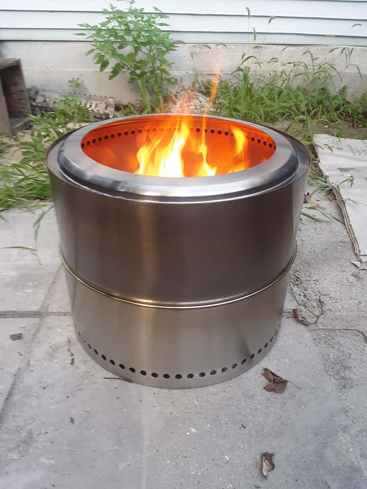 HGD 20 inch Smokeless Firepit Outdoor, Portable Smokeless Fire Pit for Camping with Travel Bag, Stainless Steel Wood Burning Stove for Backyard & Patio, Easy Setup & Compact Storage customer photo 2