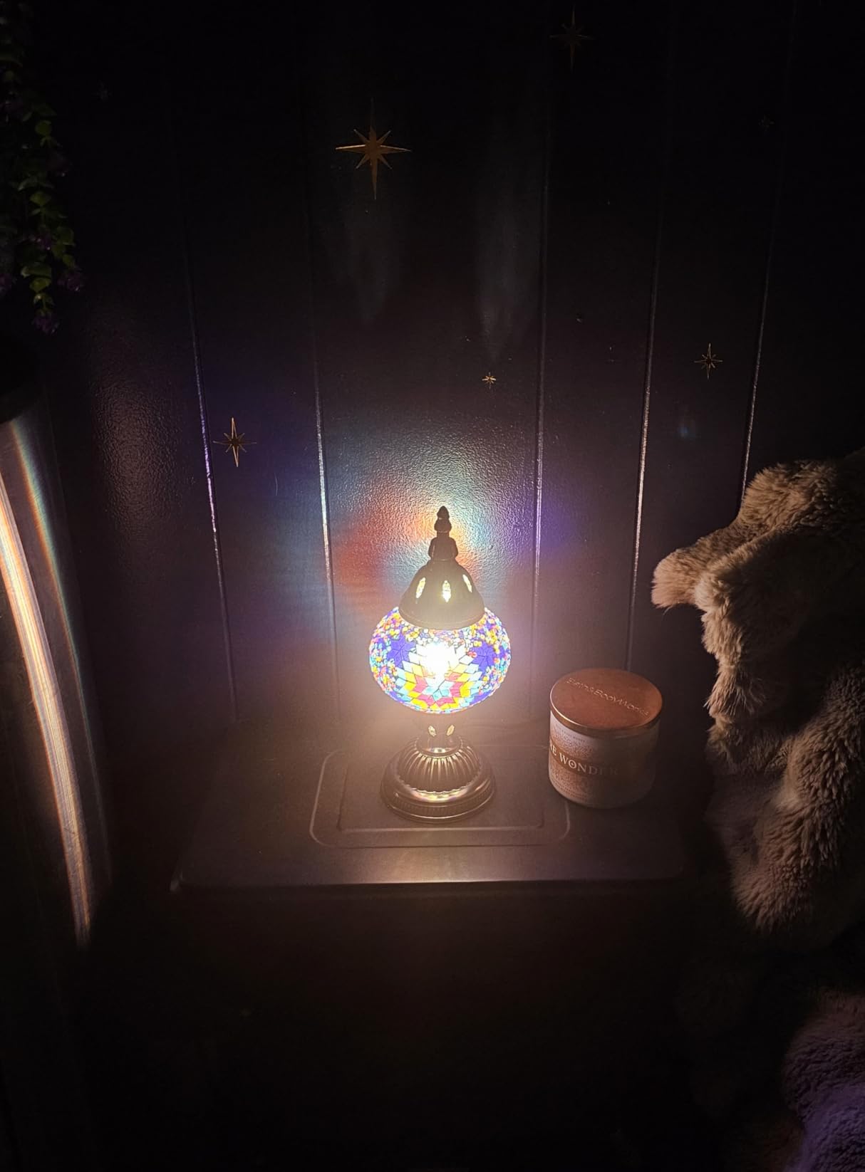Marrakech Turkish Mosaic Lamp Stained Glass Table Lamp with Tiffany Style customer photo 1