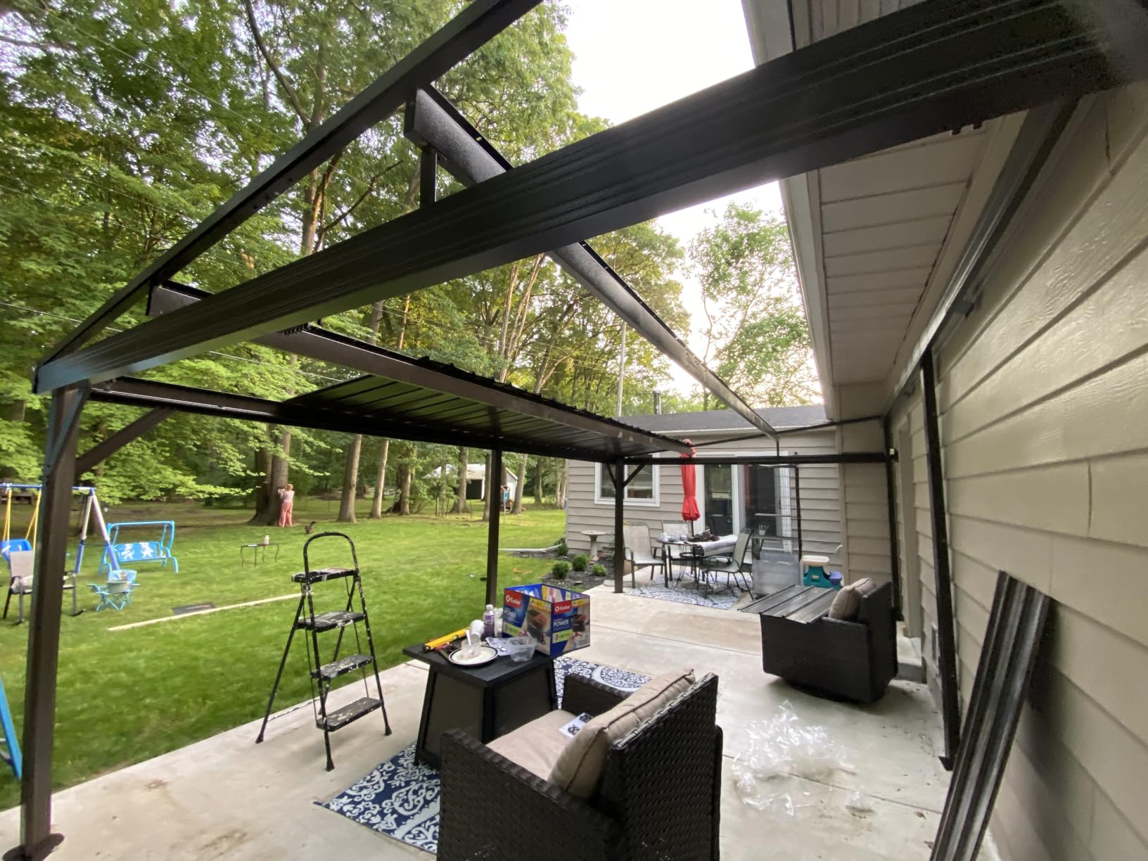 Domi 10x12FT Sunroom,Wall Mounted Solarium with Steel Roof,Lean-to Gazebo customer photo 2