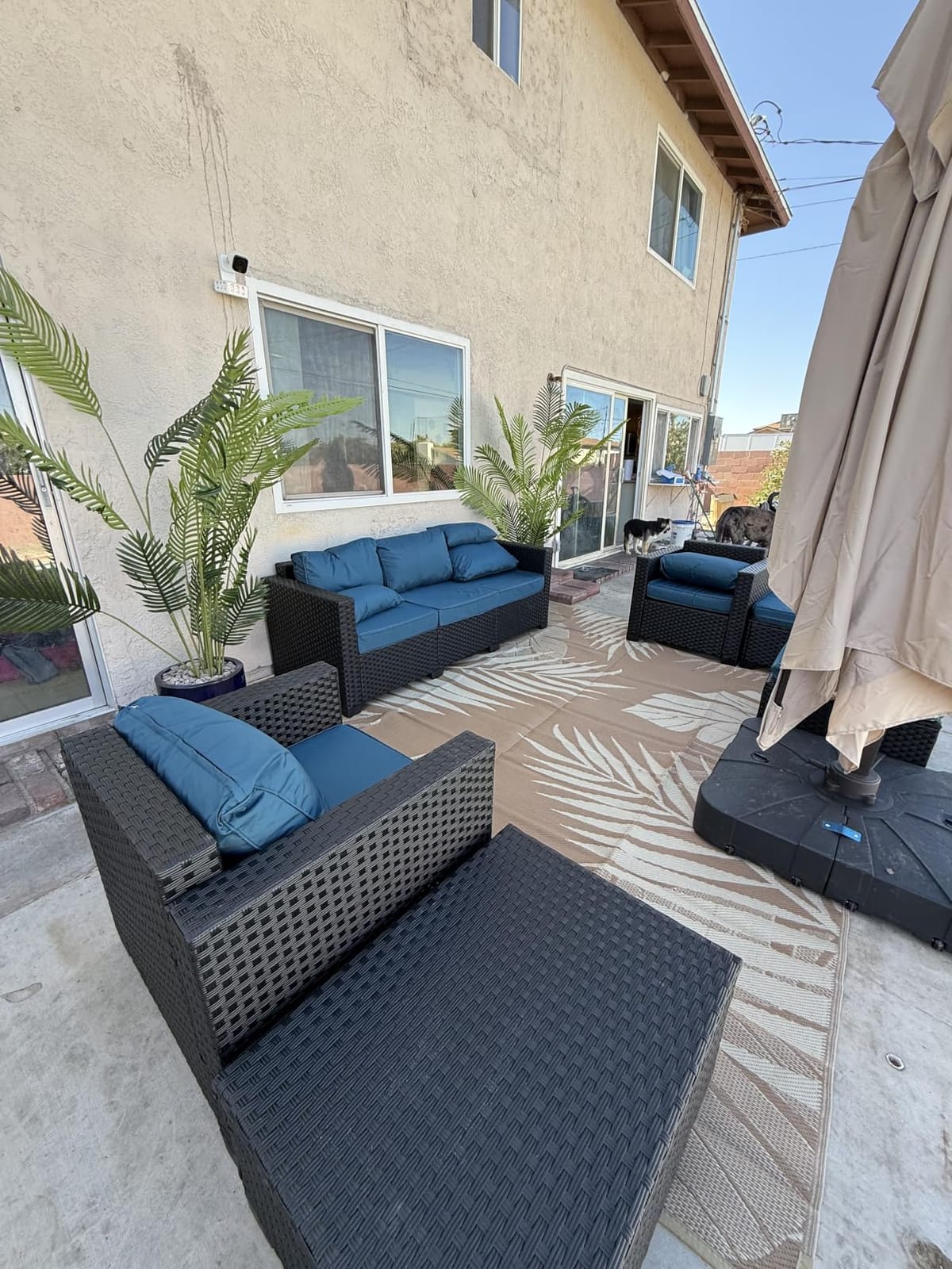 Patio Furniture Set 45 In Outdoor Fire Pits 7 Pieces Outdoor Patio Furniture 60000 BTU Outdoor Propane Fire Pit Table Patio Sofa Outdoor Chairs Anti-slip Cushions Waterproof Covers, Light Grey customer photo 2