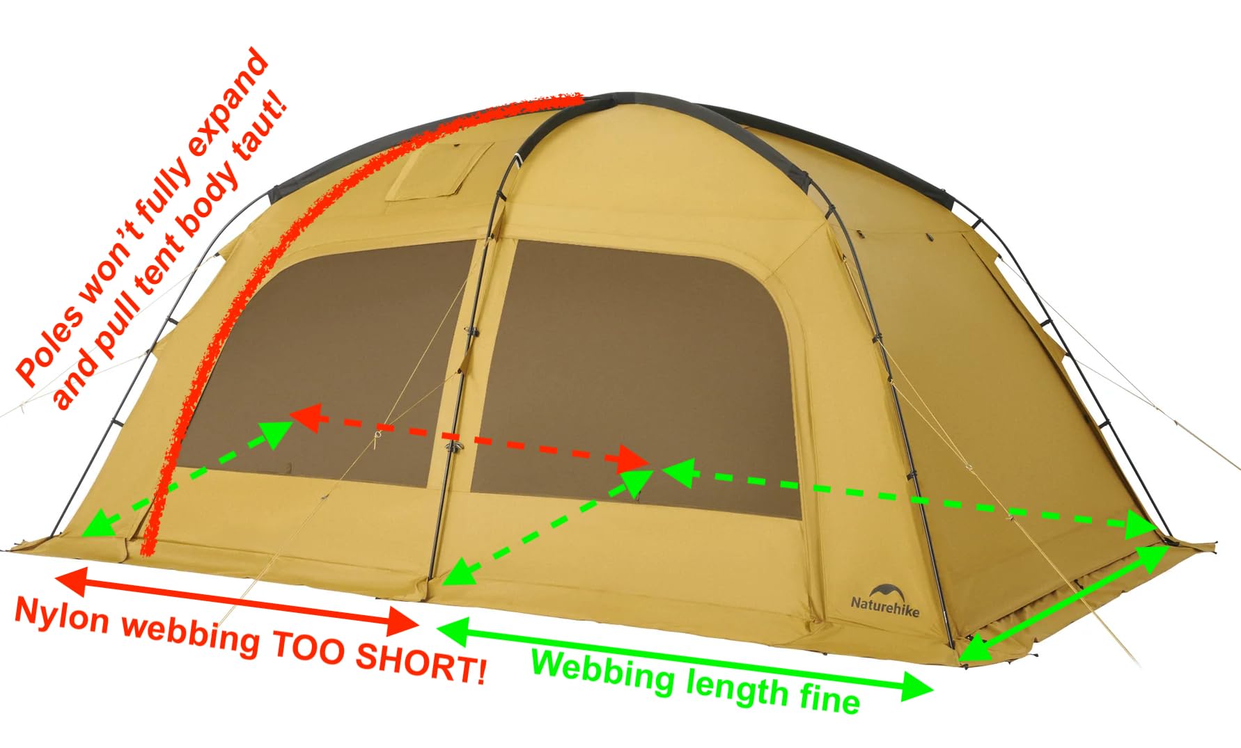 Naturehike Dune Hot Tent with Stove Jack,Double Layer 4 Season Tent,Waterproof 2-4 Person Tents for Camping customer photo 2