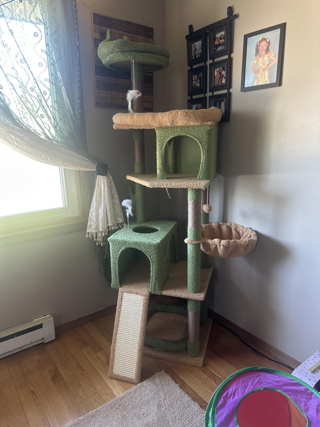 Globlazer S72 Heavy Duty Cat Trees for Large Cats 20 lbs+, Light Grey customer photo 2