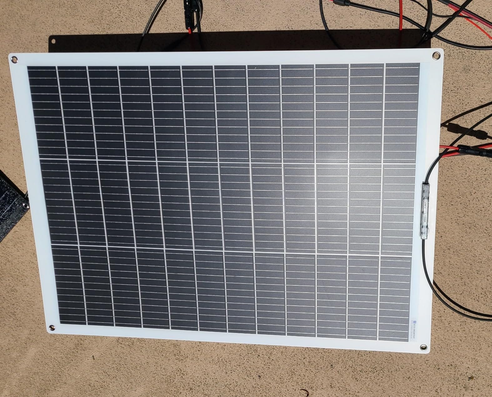 ECO-WORTHY 2pcs 130 Watt (260W) 18BB Flexible Solar Panels,25% High-Efficiency Waterproof Monocrystalline Lightweight Solar Panel for RV,Boats,Curved Surfaces,Roofs,Cabin customer photo 2