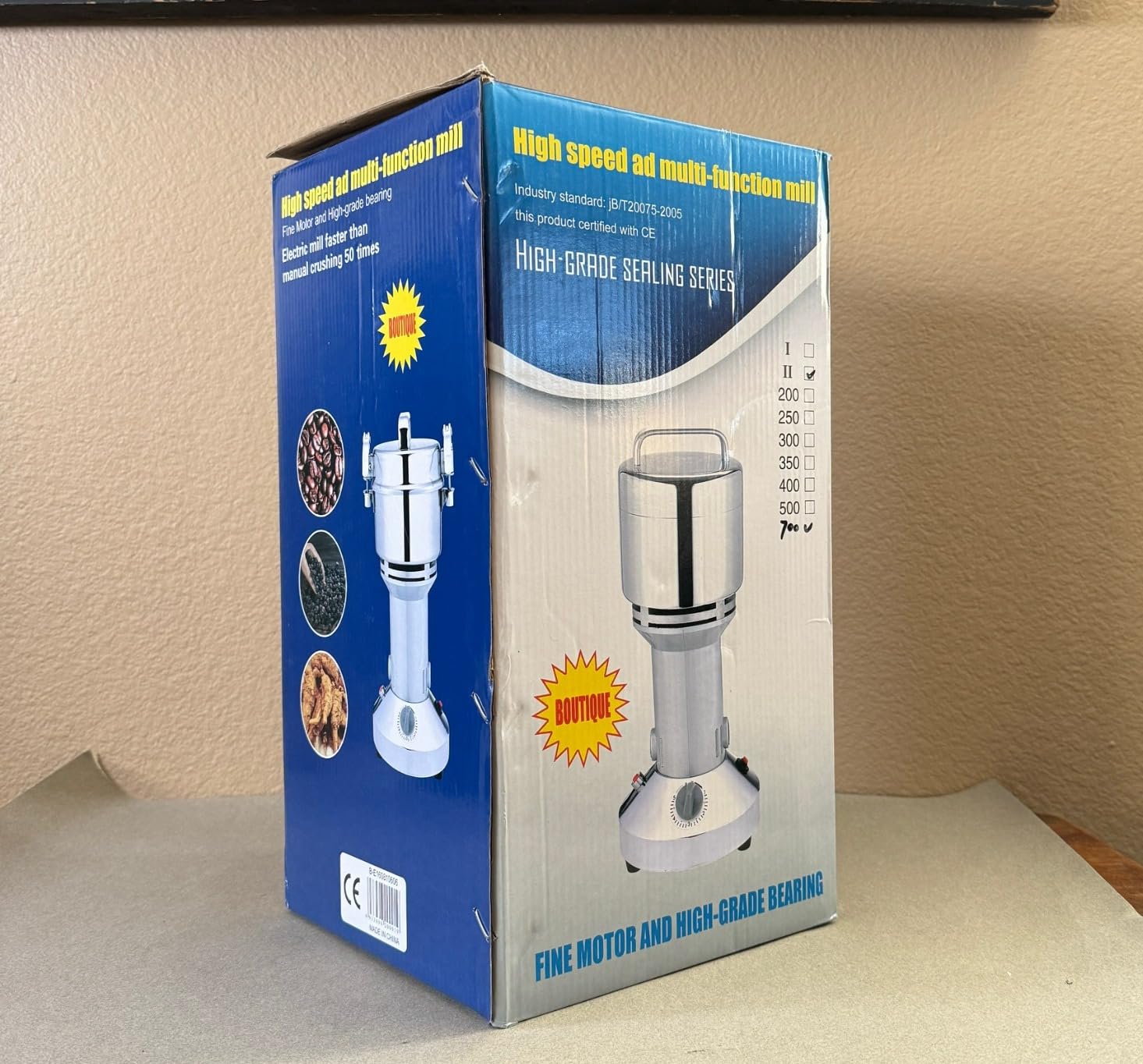 Grain Mill Grinder 2000g High Speed Food Grain Mill Stainless Steel Seeds Flour Nut Wheat Corn Spices & Seasonings Dry Grinder Electric Machine Grinder for Kitchen customer photo 2