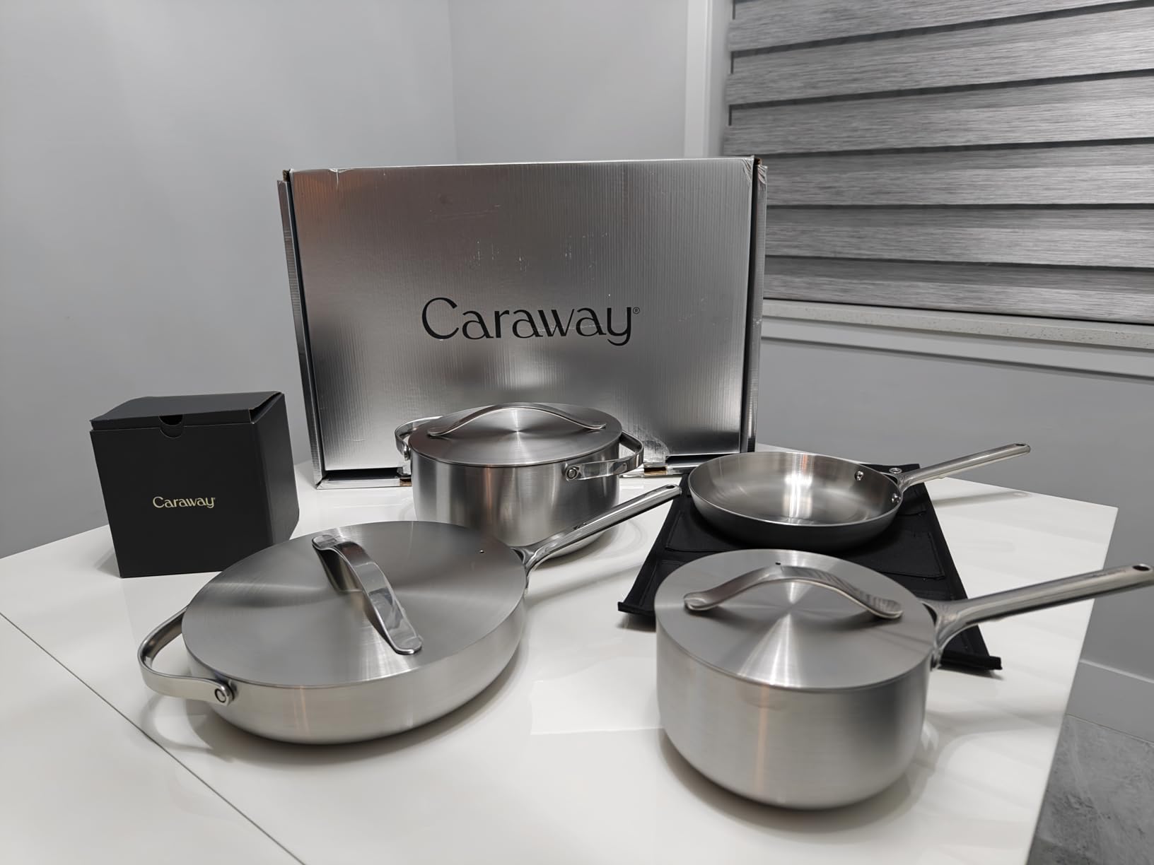 Caraway 12-Piece Stainless Steel Cookware Set customer photo 2
