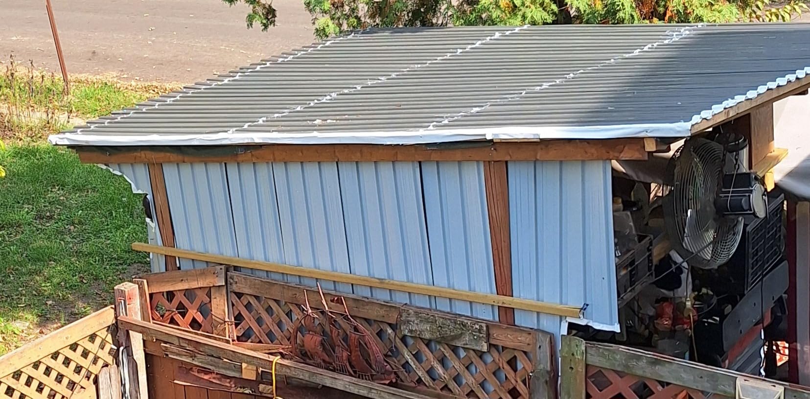 Metal Roof Panels 25 Pcs Gray Roofing Panels Galvanized Steel with Screw Resistant,Versatile and Durable Suitable for Garages,Sheds, Stables and Mobile Homes 176.5 sq.ft customer photo 1